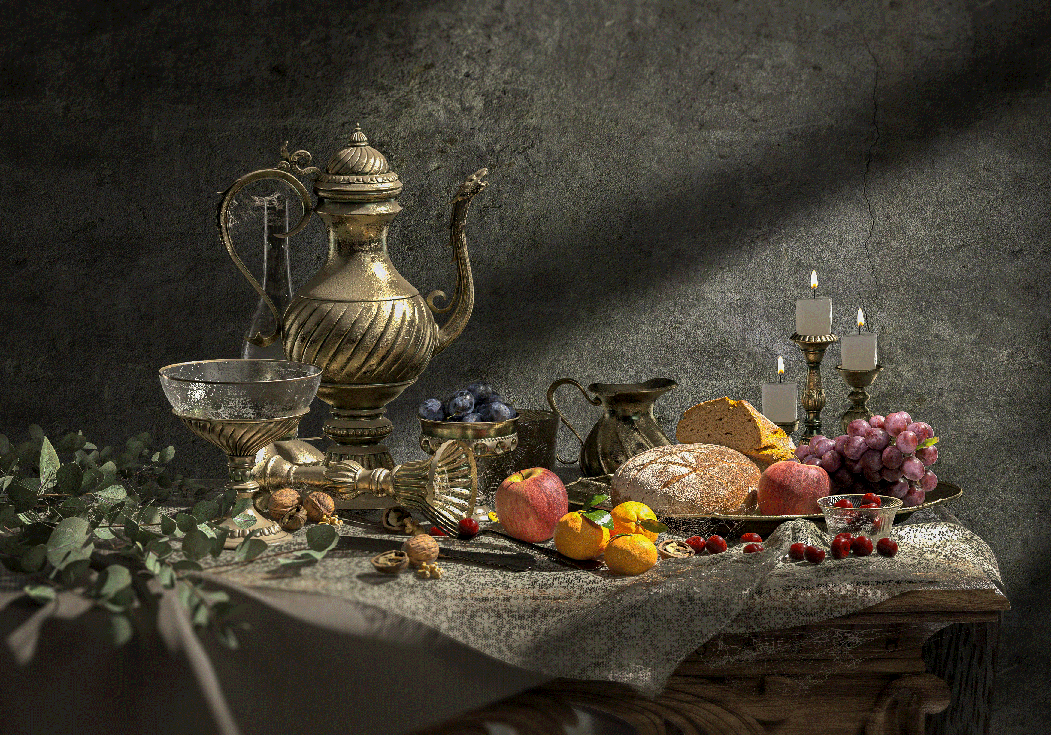 portrait，Render，scene，Dirty old，