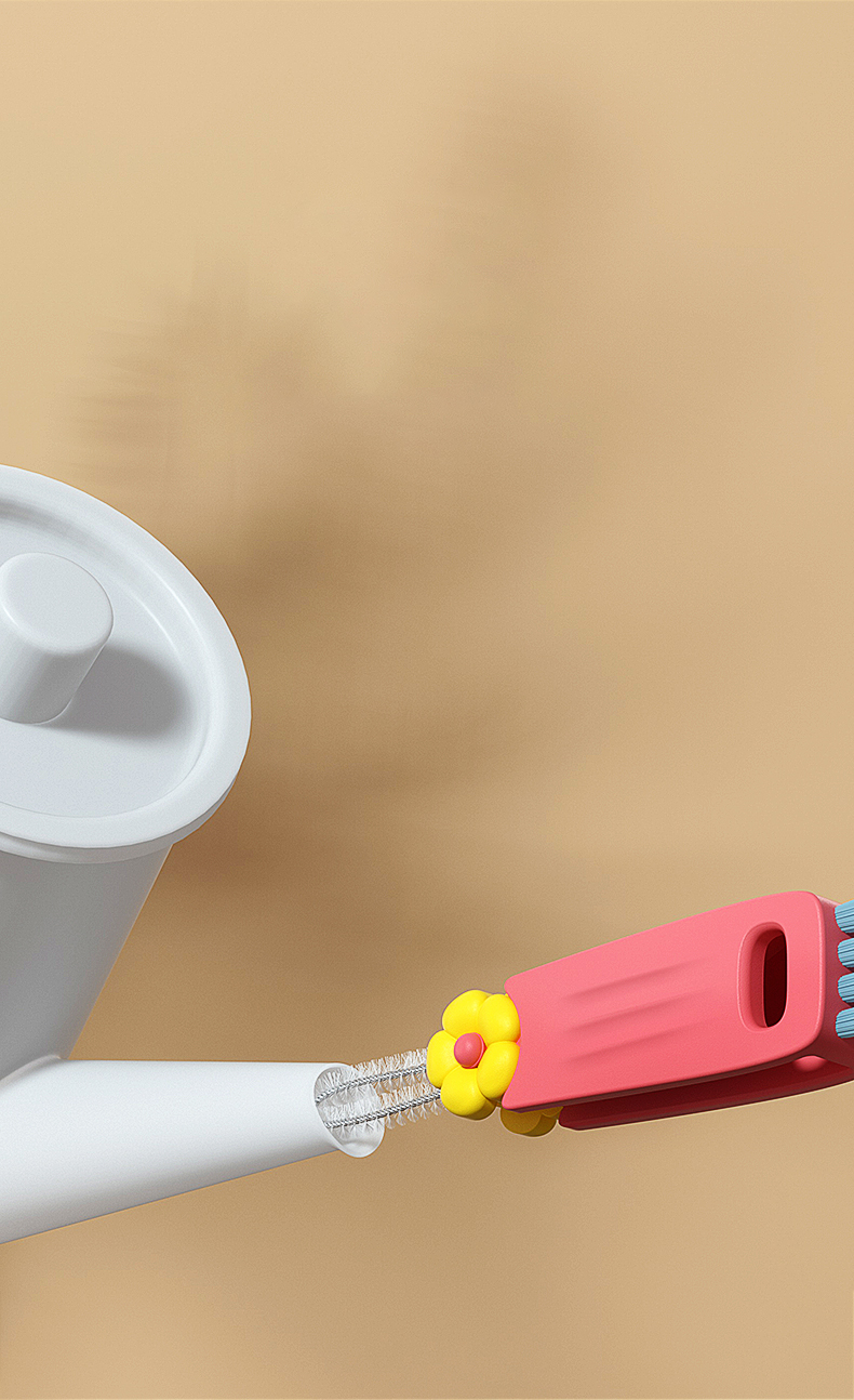 Cup lid brush，clean，brush，multi-function，