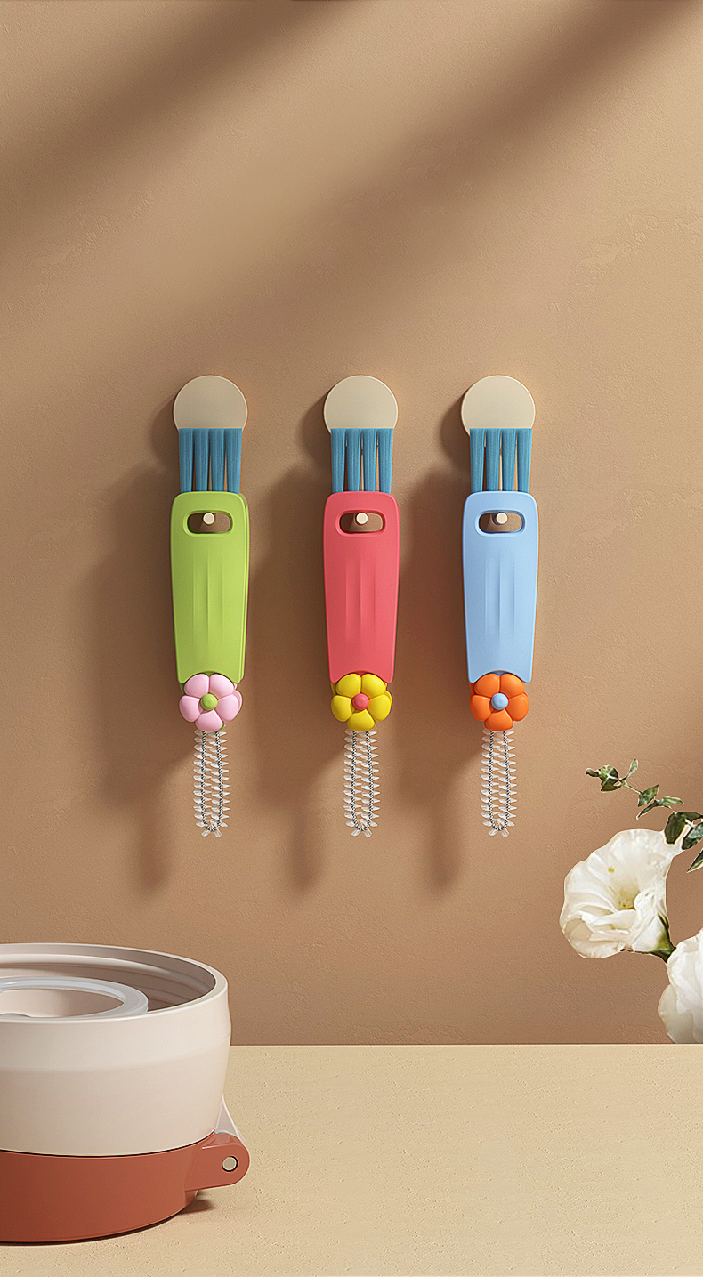 Cup lid brush，clean，brush，multi-function，