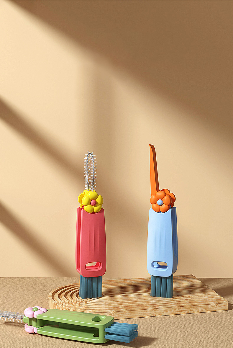 Cup lid brush，clean，brush，multi-function，