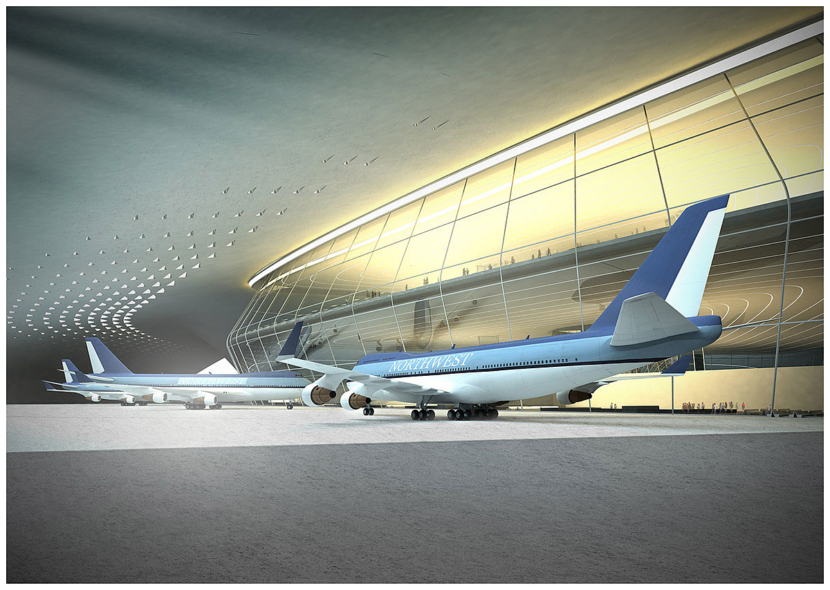 Architecture，airport，future，