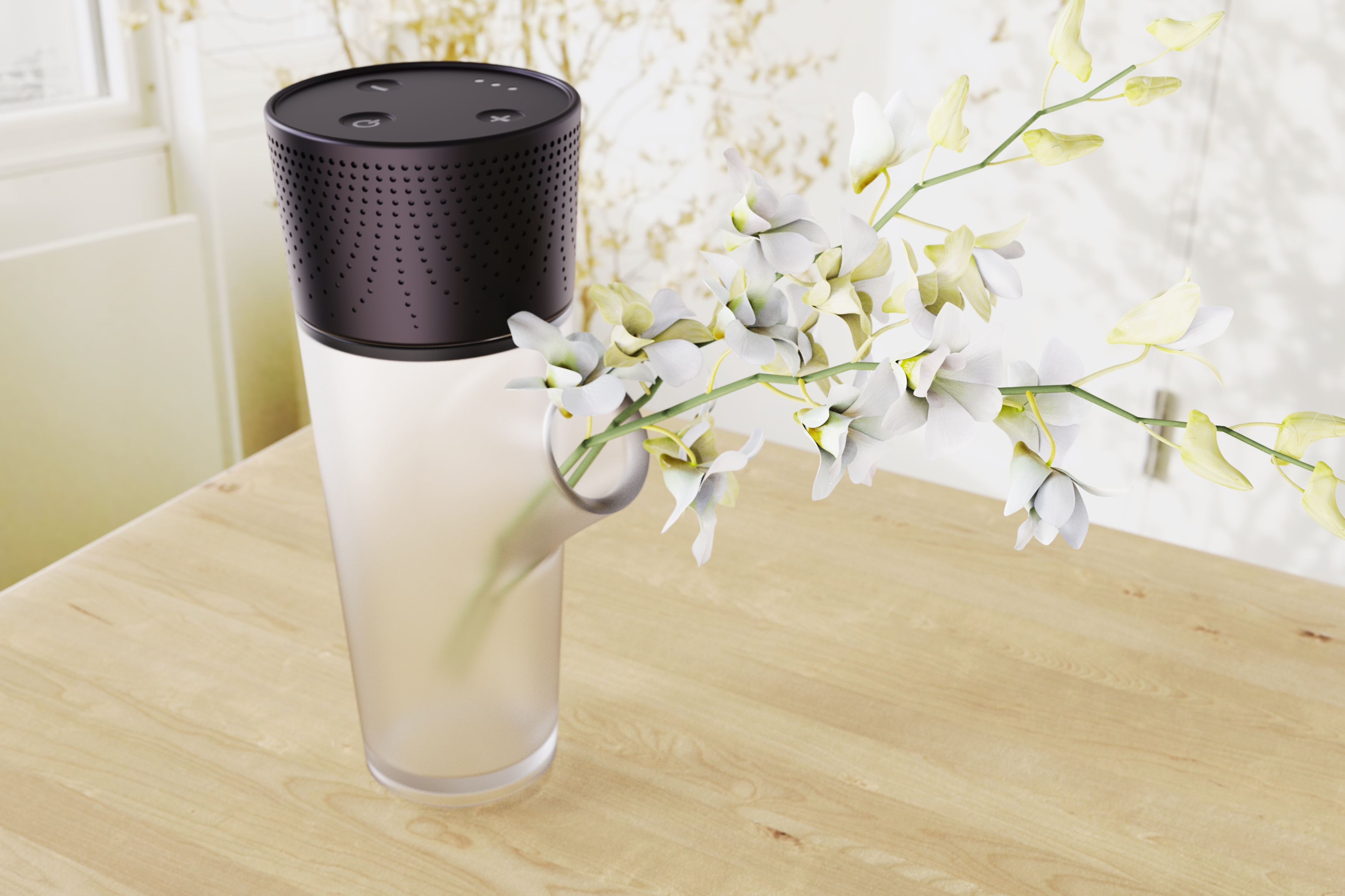 industrial design，Simplicity，Bluetooth Speaker ，vase，