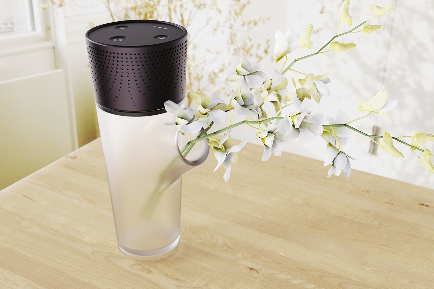 industrial design，Simplicity，Bluetooth Speaker ，vase，