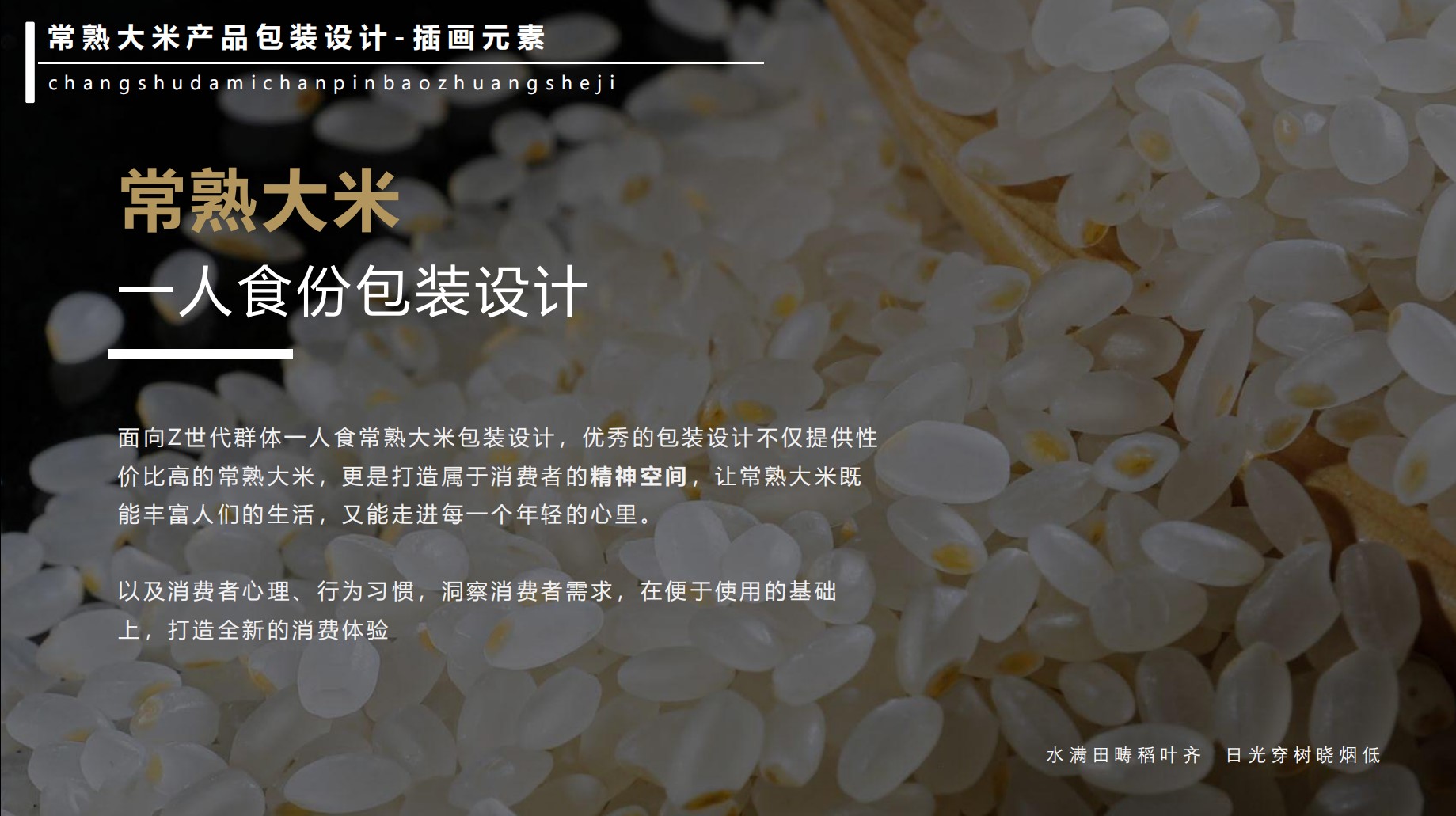 packing，rice，Hand drawn，