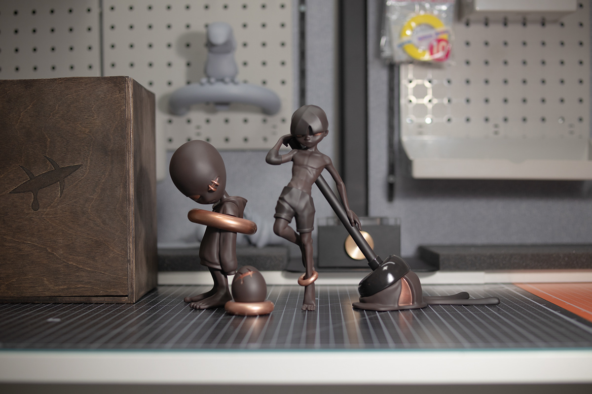 Sculpture，product design，Toys，Character design，Hudiky，