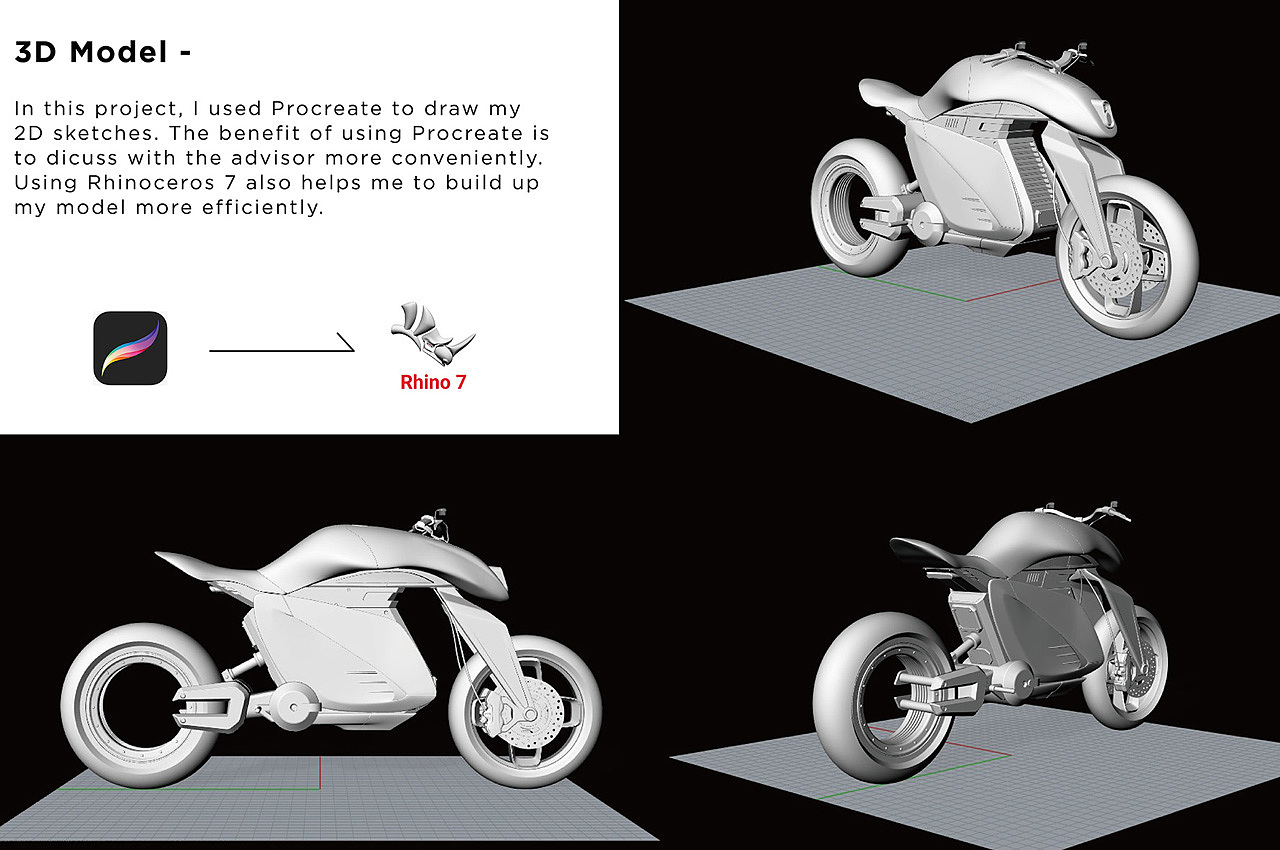 Bicycle，concept，tesla，industrial design，Futurism，