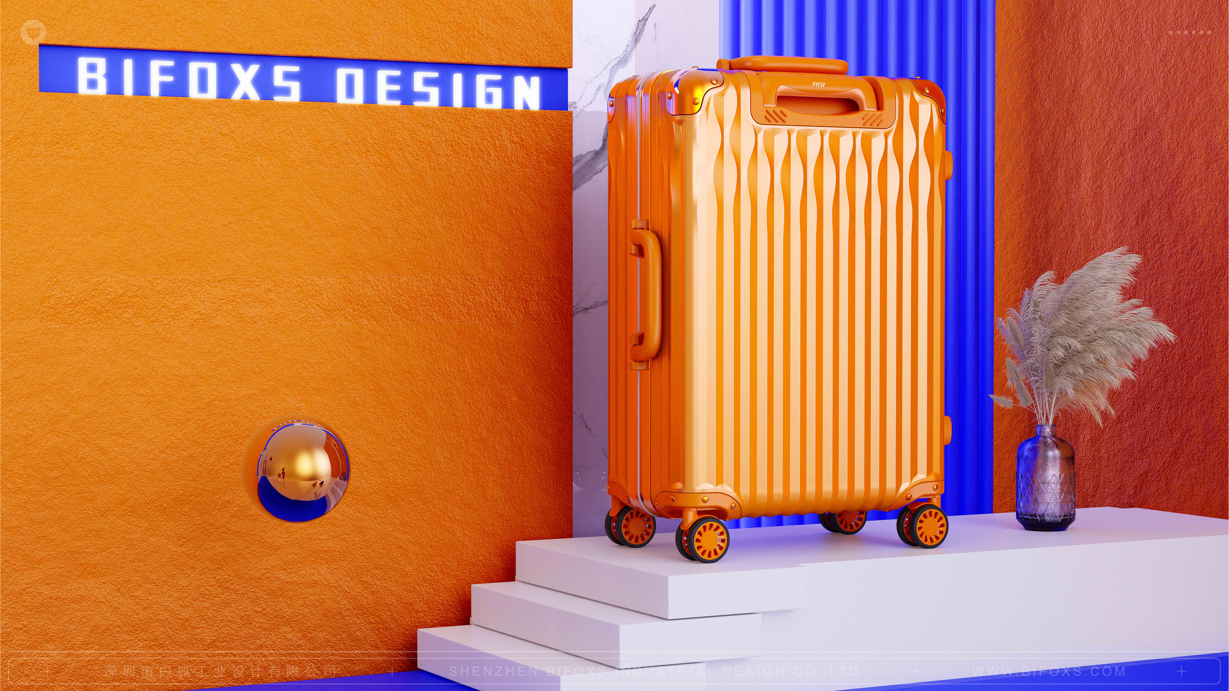 industrial design，product design，White fox design，Outdoor travel，Draw bar box，suitcase，