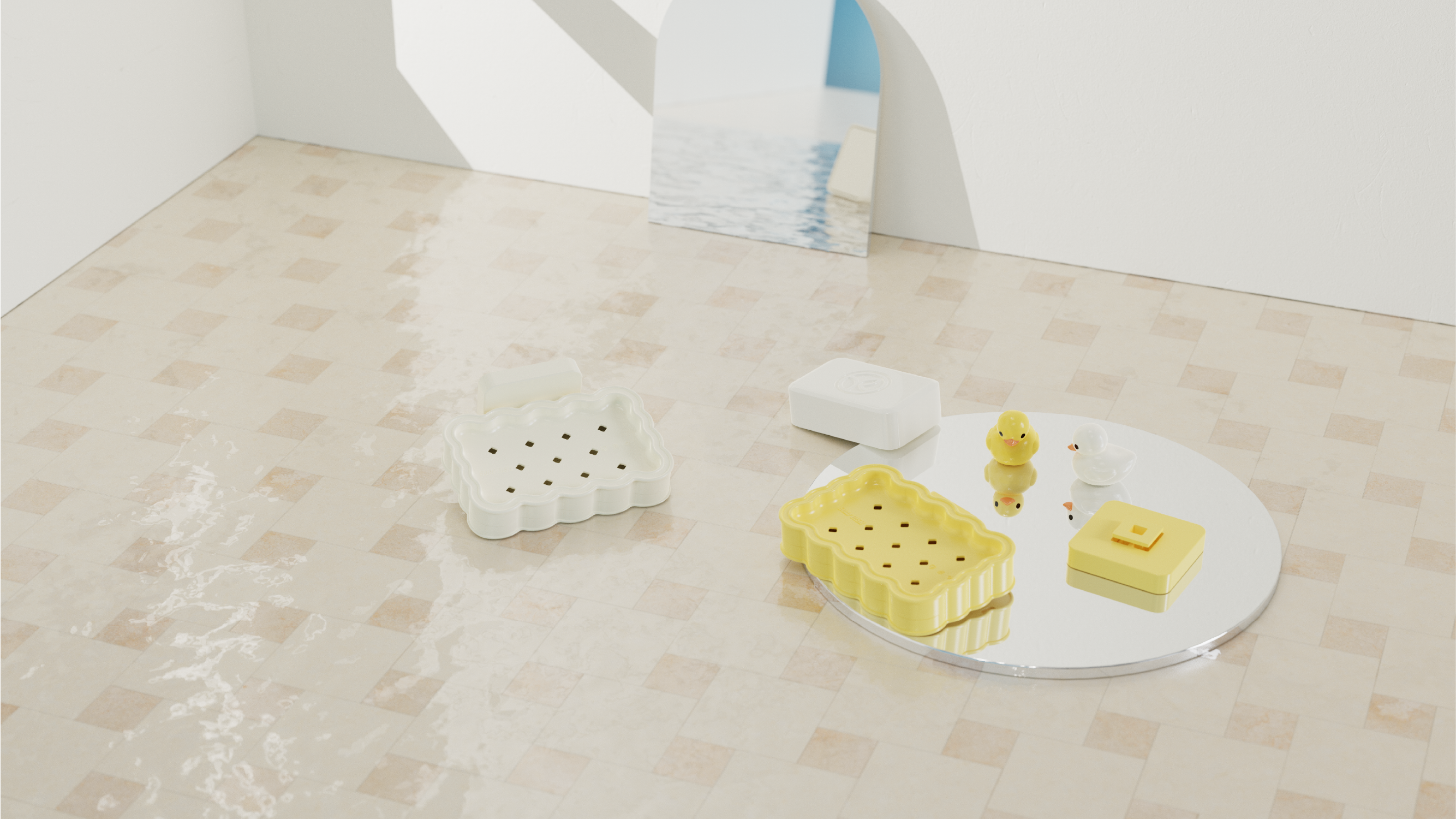 Soap，biscuit，Soap box，soap box，Milk yellow，