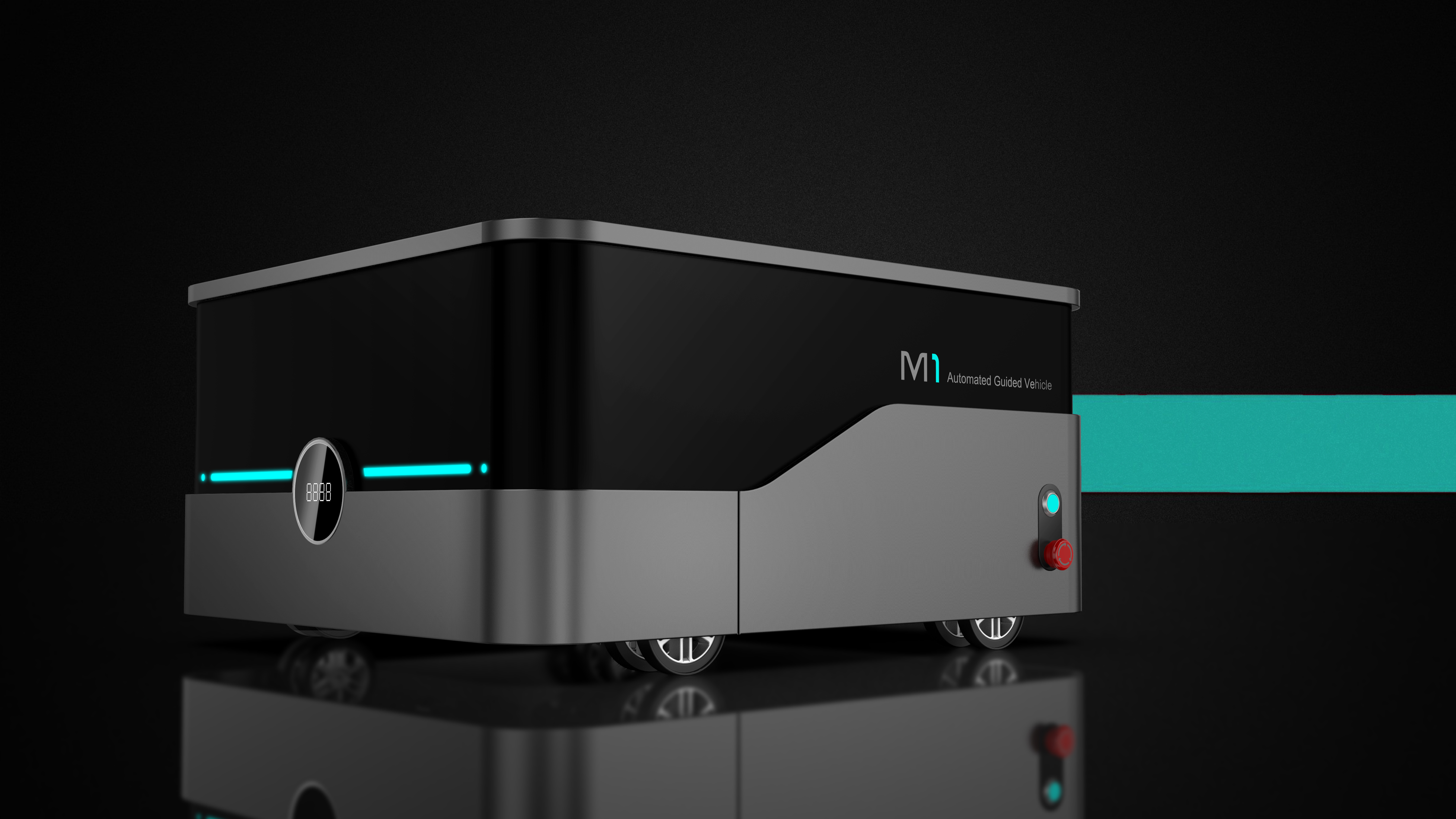 Intelligent delivery car design, industrial equipment design，