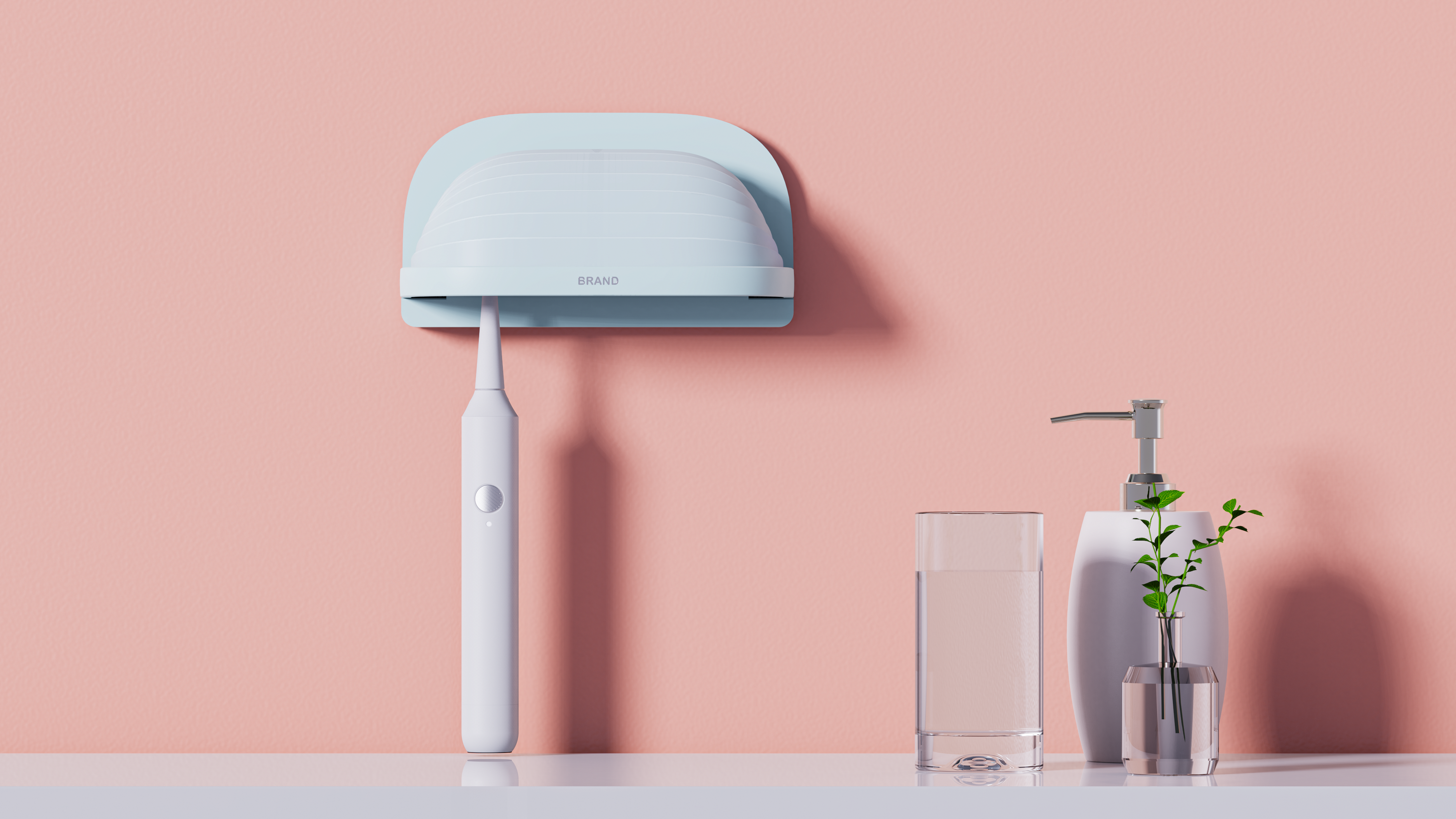 Disinfected toothbrush，healthy life，Appearance design，product design，industrial design，Disinfection and sterilization，