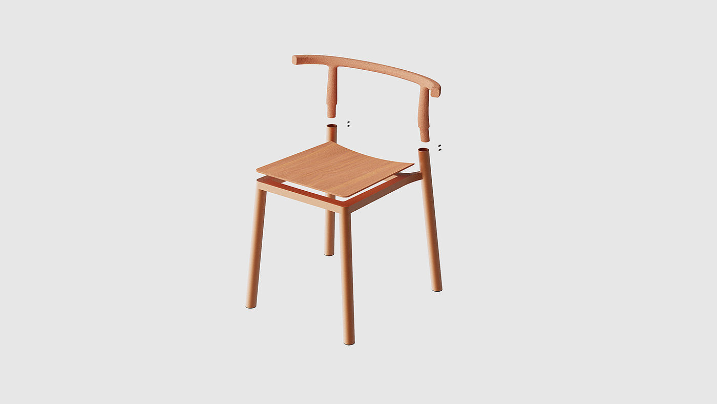 Aluminium stacked chair，Simplicity，delicate，chair，