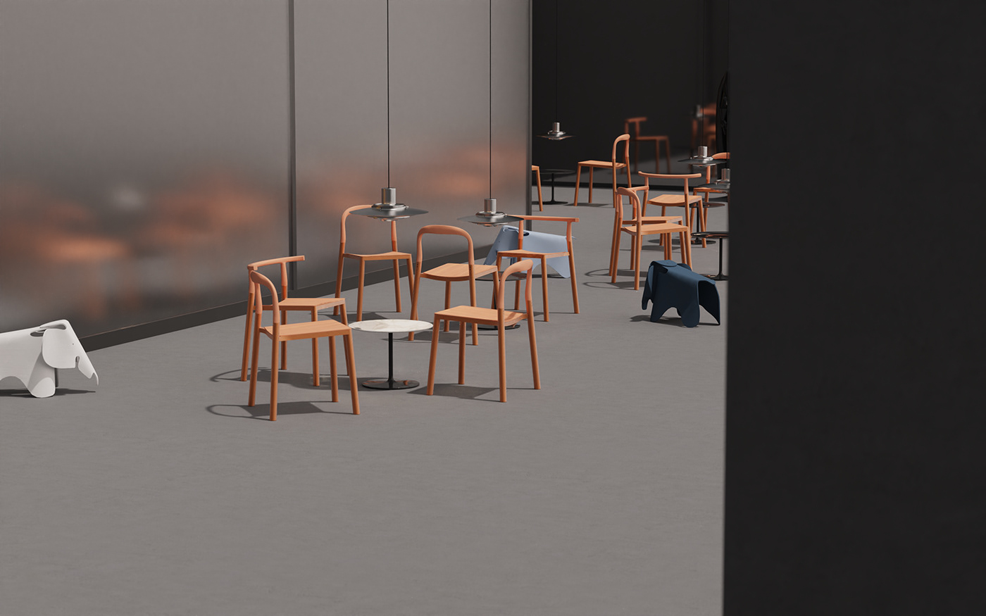 Aluminium stacked chair，Simplicity，delicate，chair，