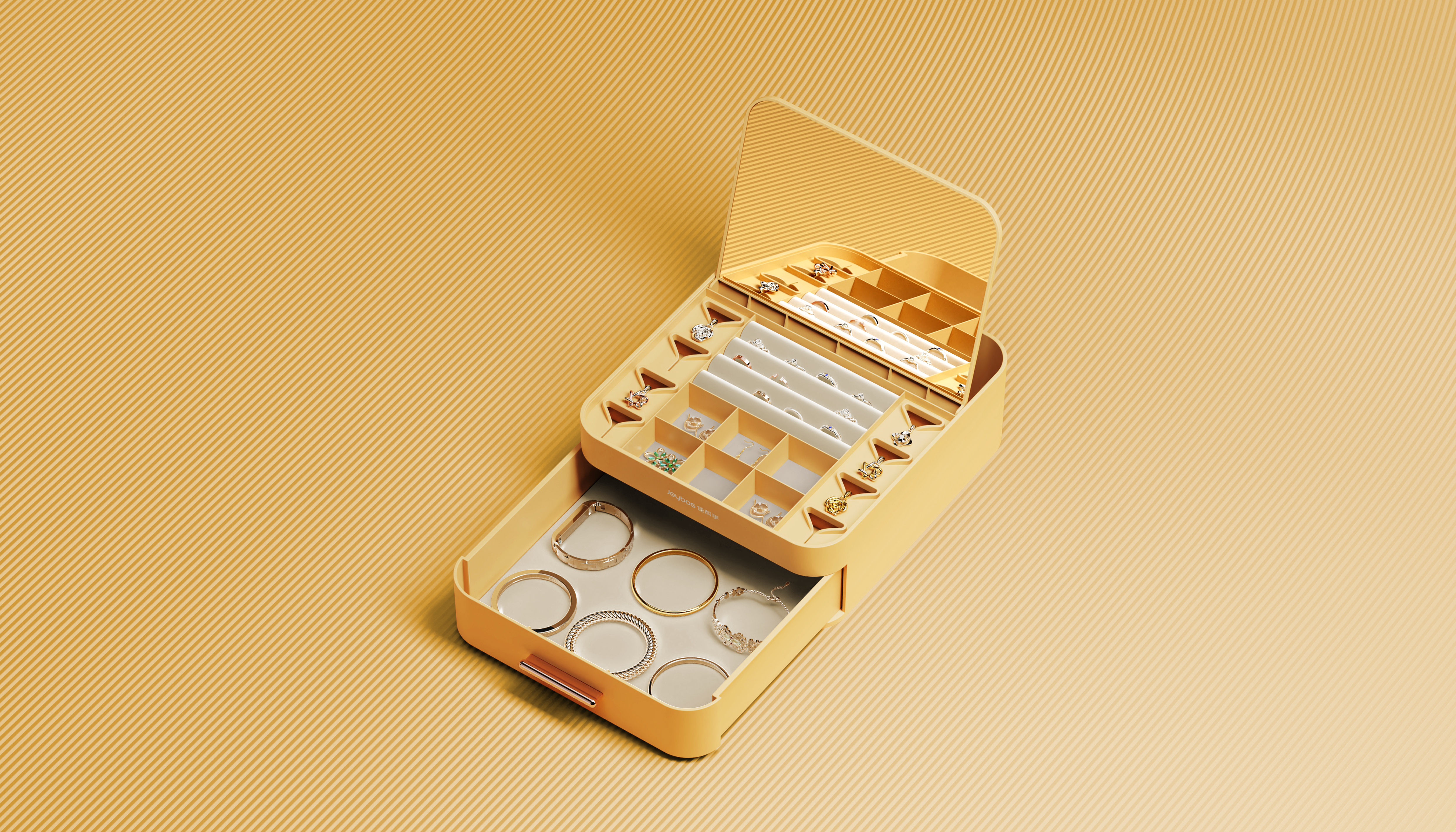 Jewelry storage box，storage box，Cosmetic storage，industrial design，