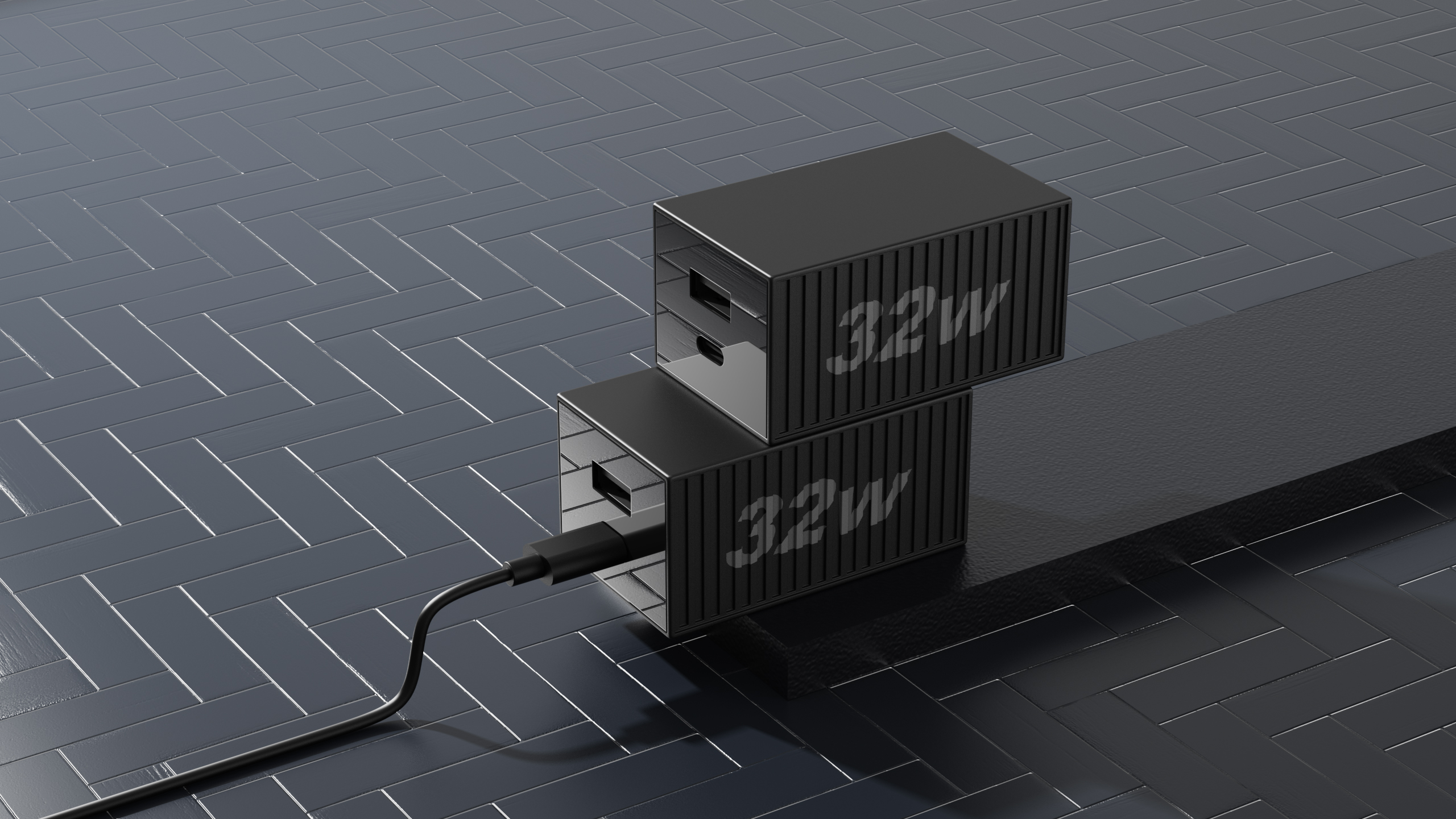 Container charger，Charger Appearance Design，Charger，product design，industrial design，Tide and cool wind，