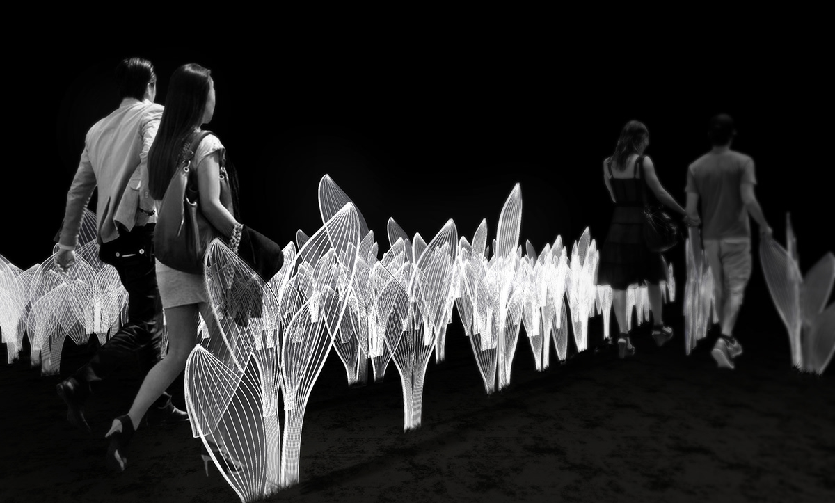 lamp，leaf，Organic element，visual effect，