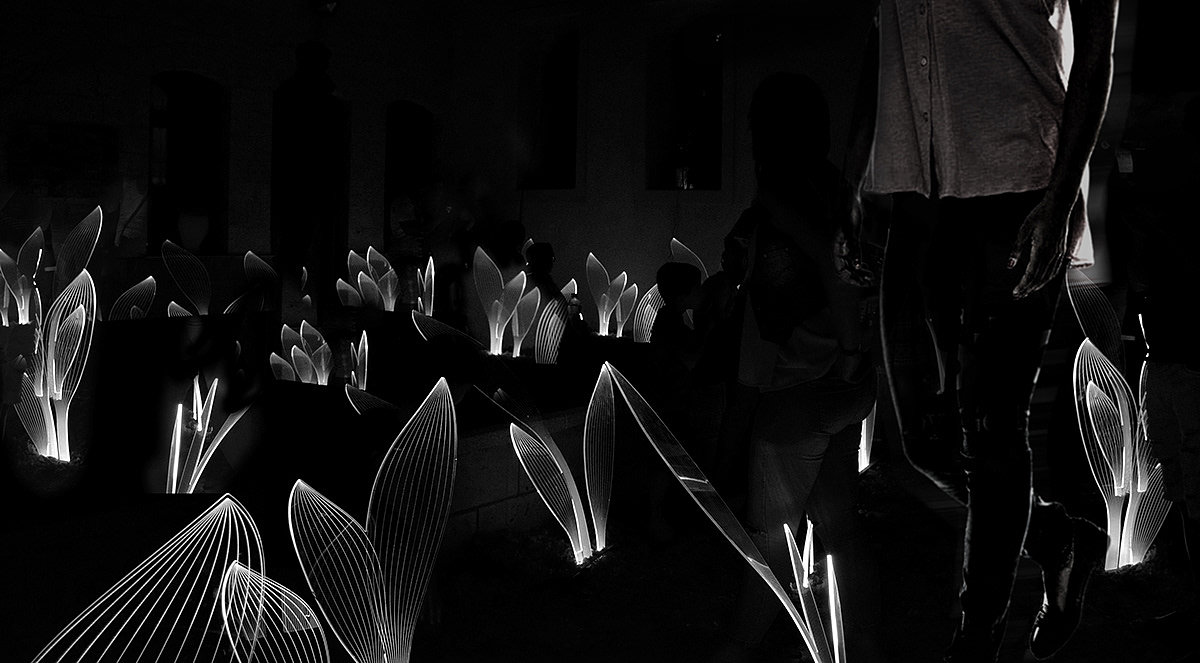 lamp，leaf，Organic element，visual effect，