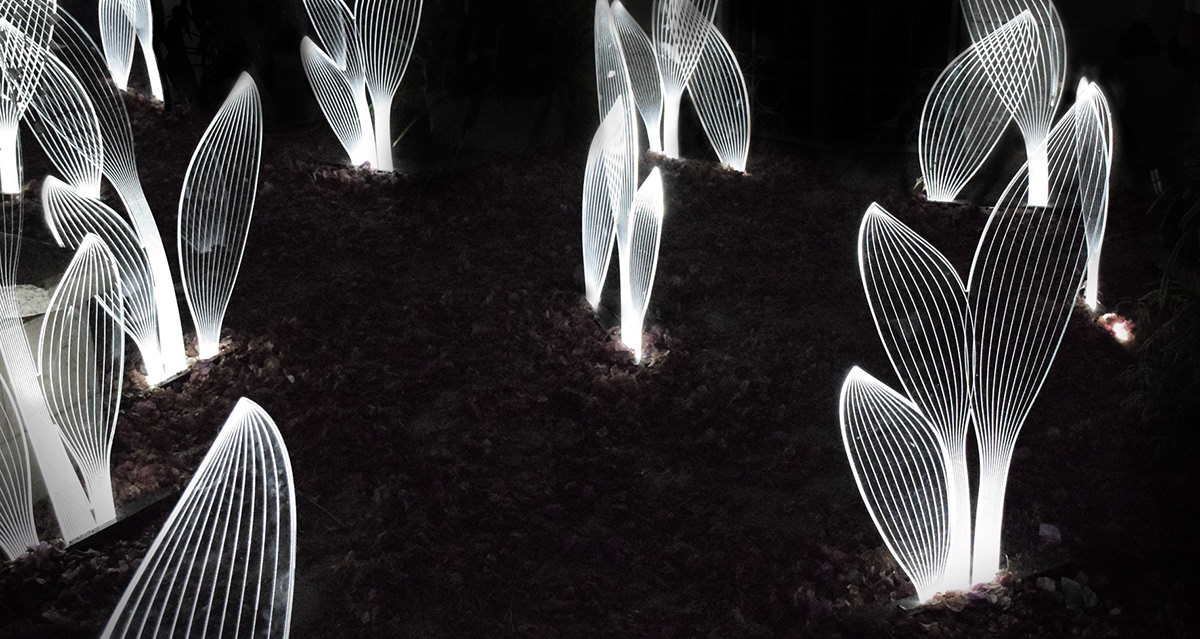 lamp，leaf，Organic element，visual effect，