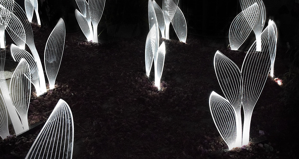 lamp，leaf，Organic element，visual effect，