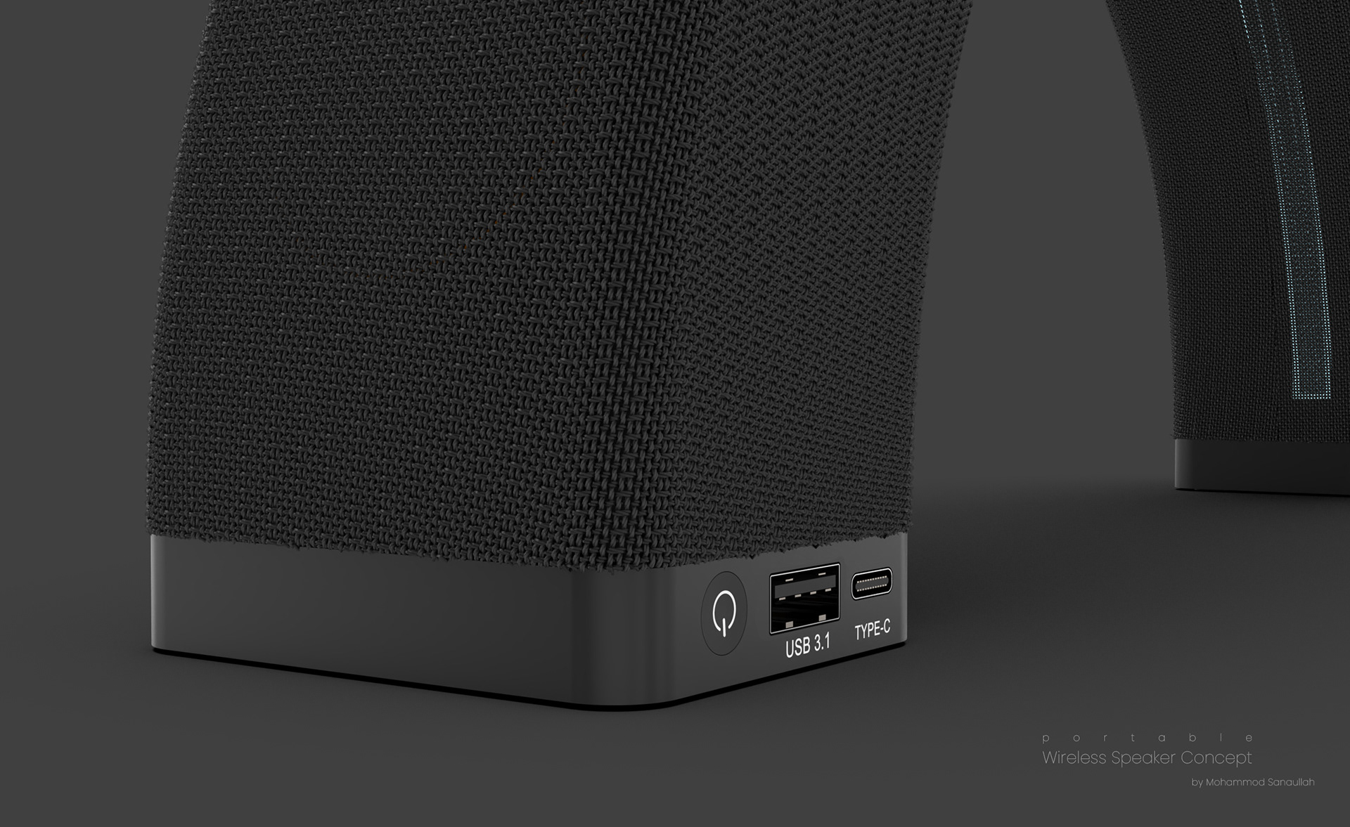 3d，loudspeaker box，Bluetooth，wireless，industrial design，product design，