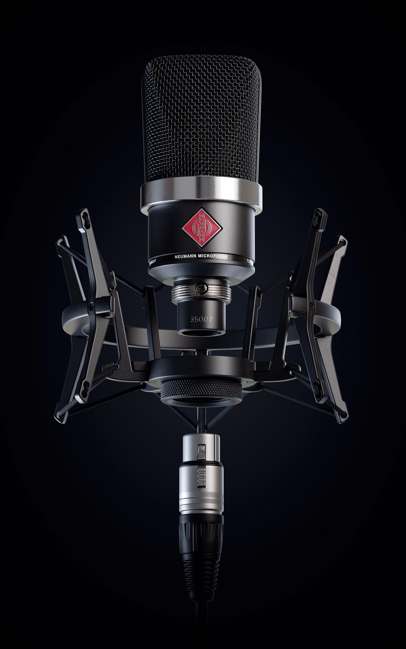3d，Cinema 4D，visualization，Microphone，Neumann，