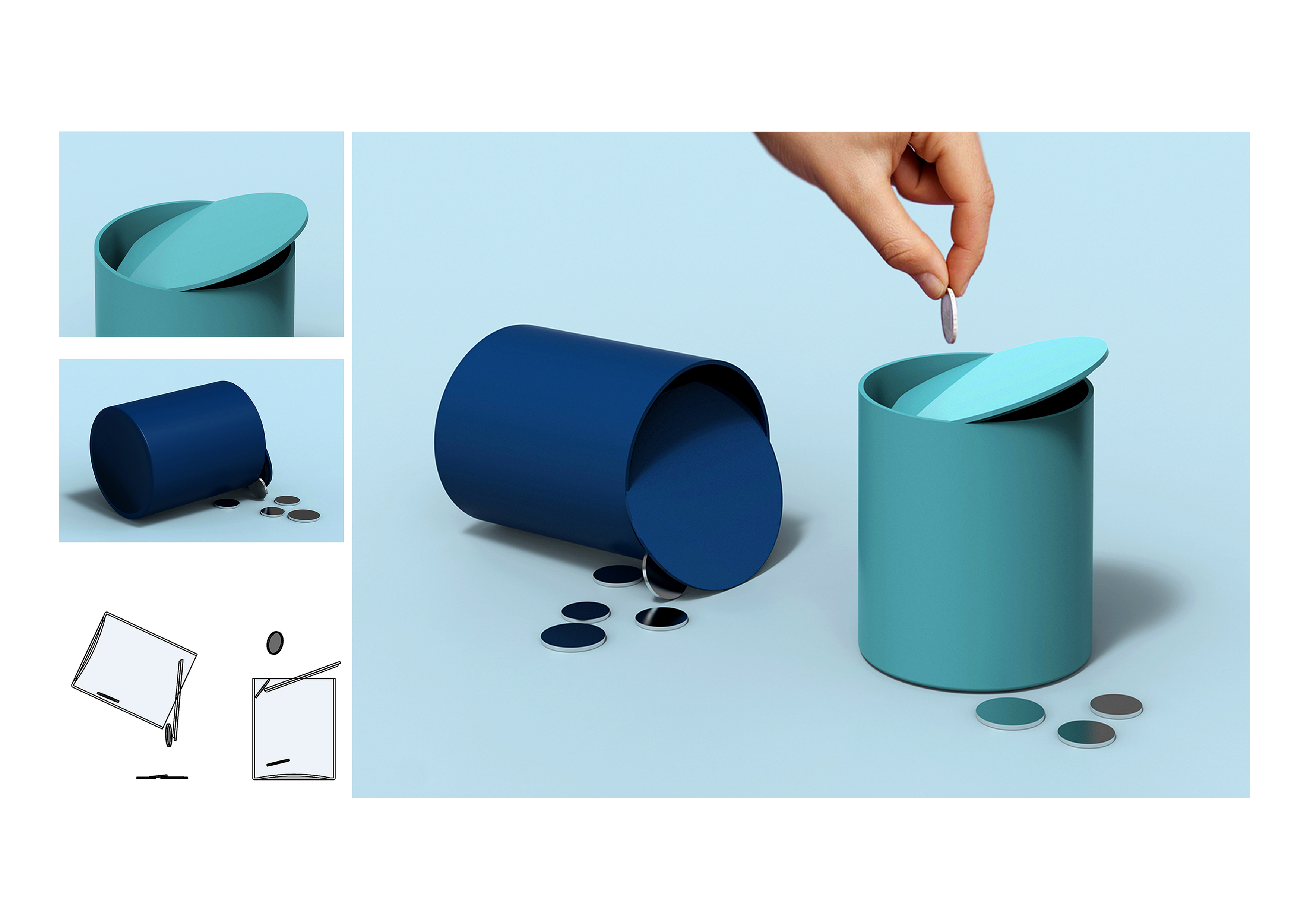 Spiral structure, paper drum，tienvy，