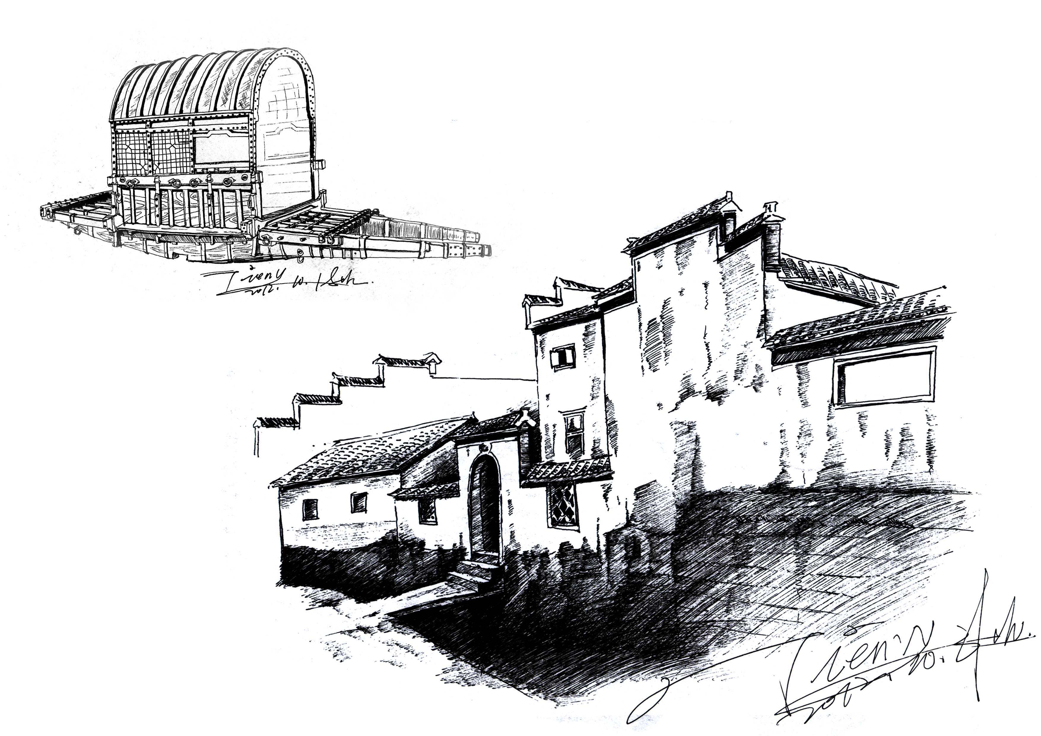 Spiral structure, paper drum，tienvy，