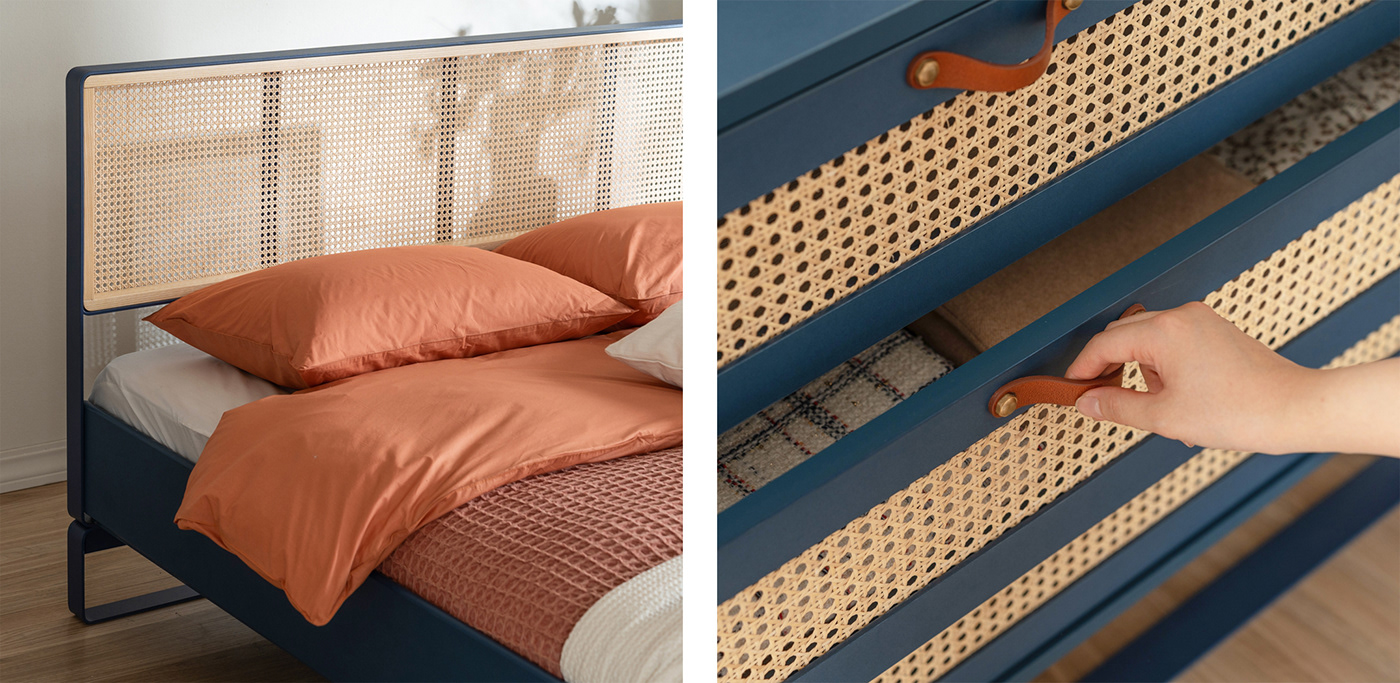 Rattan，Bed，novel，environment protection，