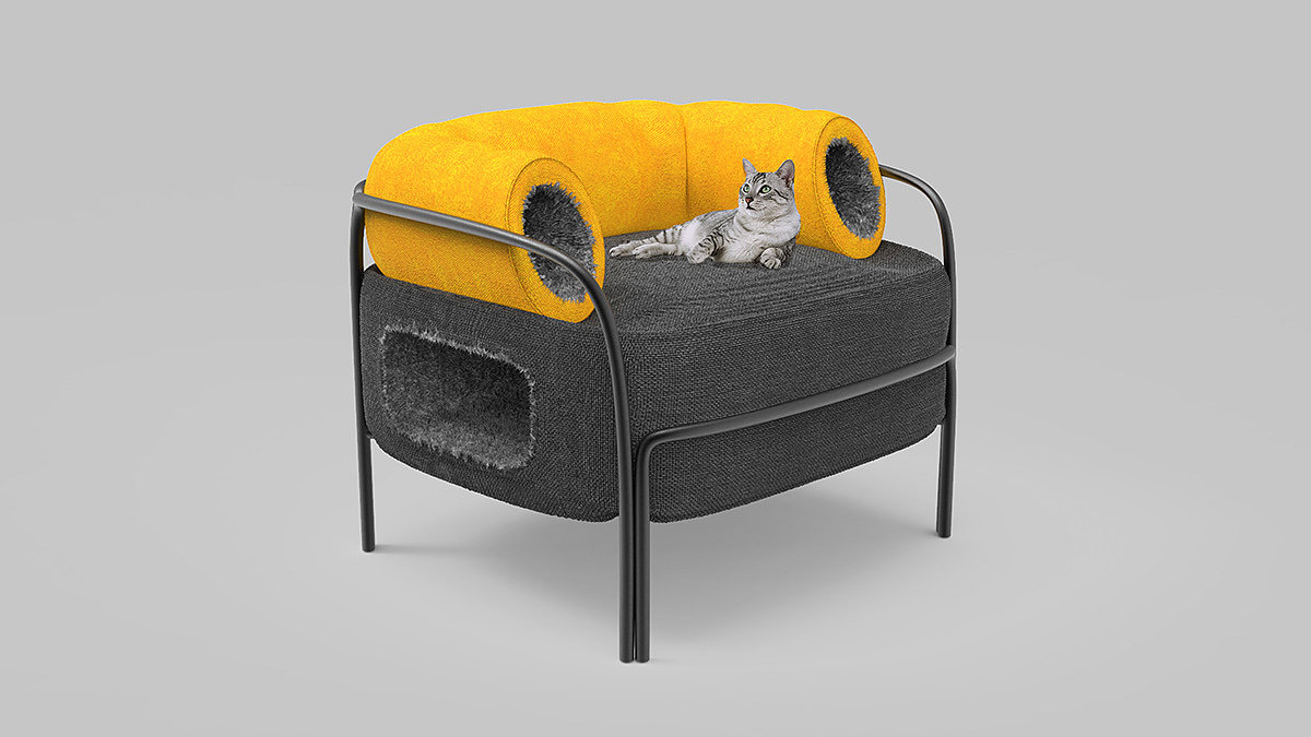 sofa，Pets，product design，cat，Design，furniture，