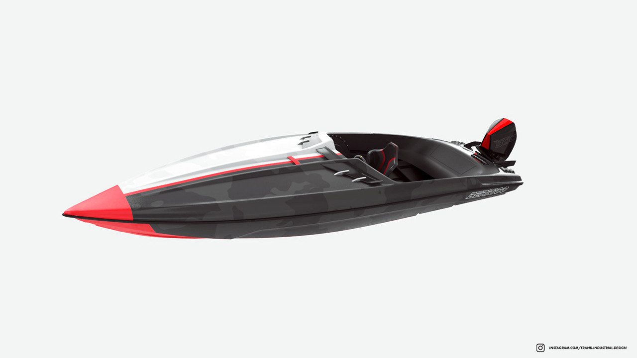 Bernico FTX27 - F1 Powerboat——形式服从于功能的冠军动力船设计- 普象网