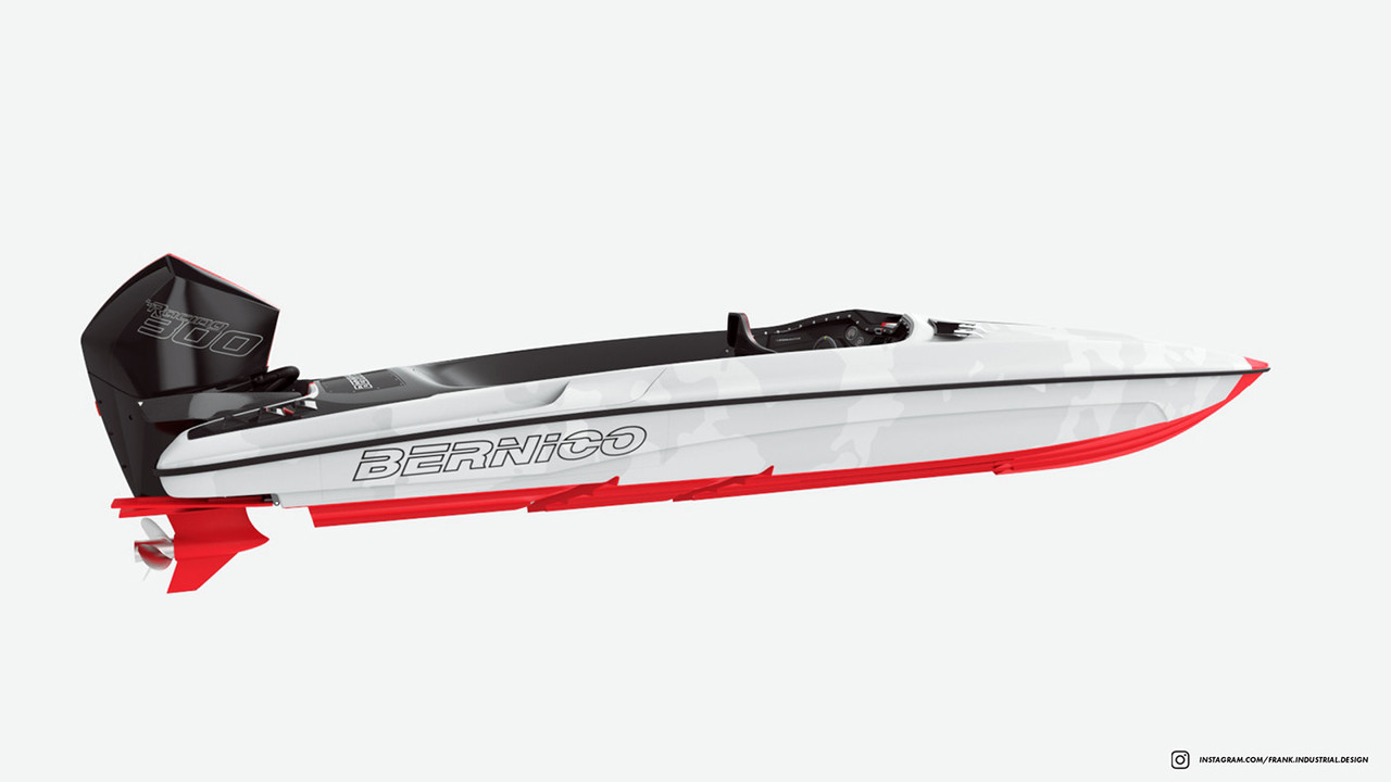 Bernico FTX27 - F1 Powerboat——形式服从于功能的冠军动力船设计- 普象网