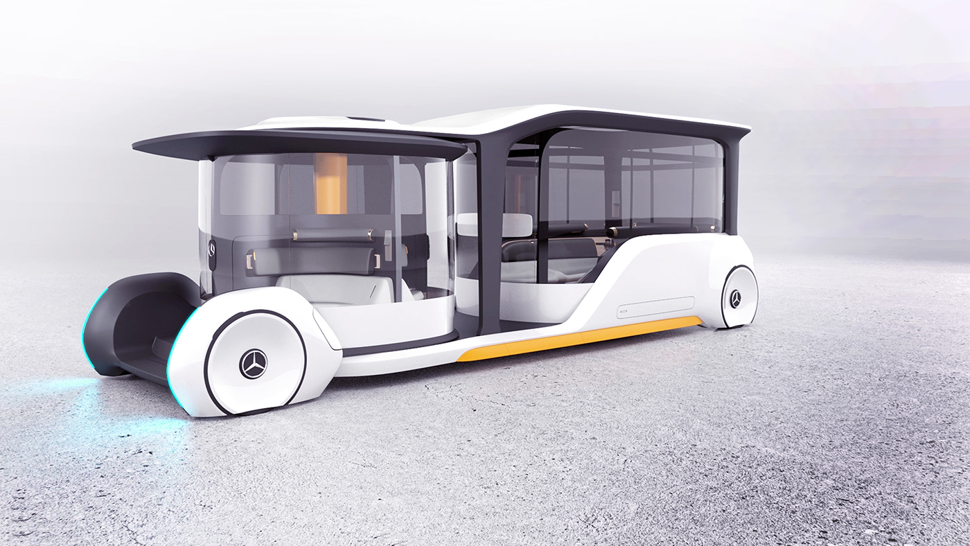 science and technology，innovate，fashion，Mercedes-Benz BUS，