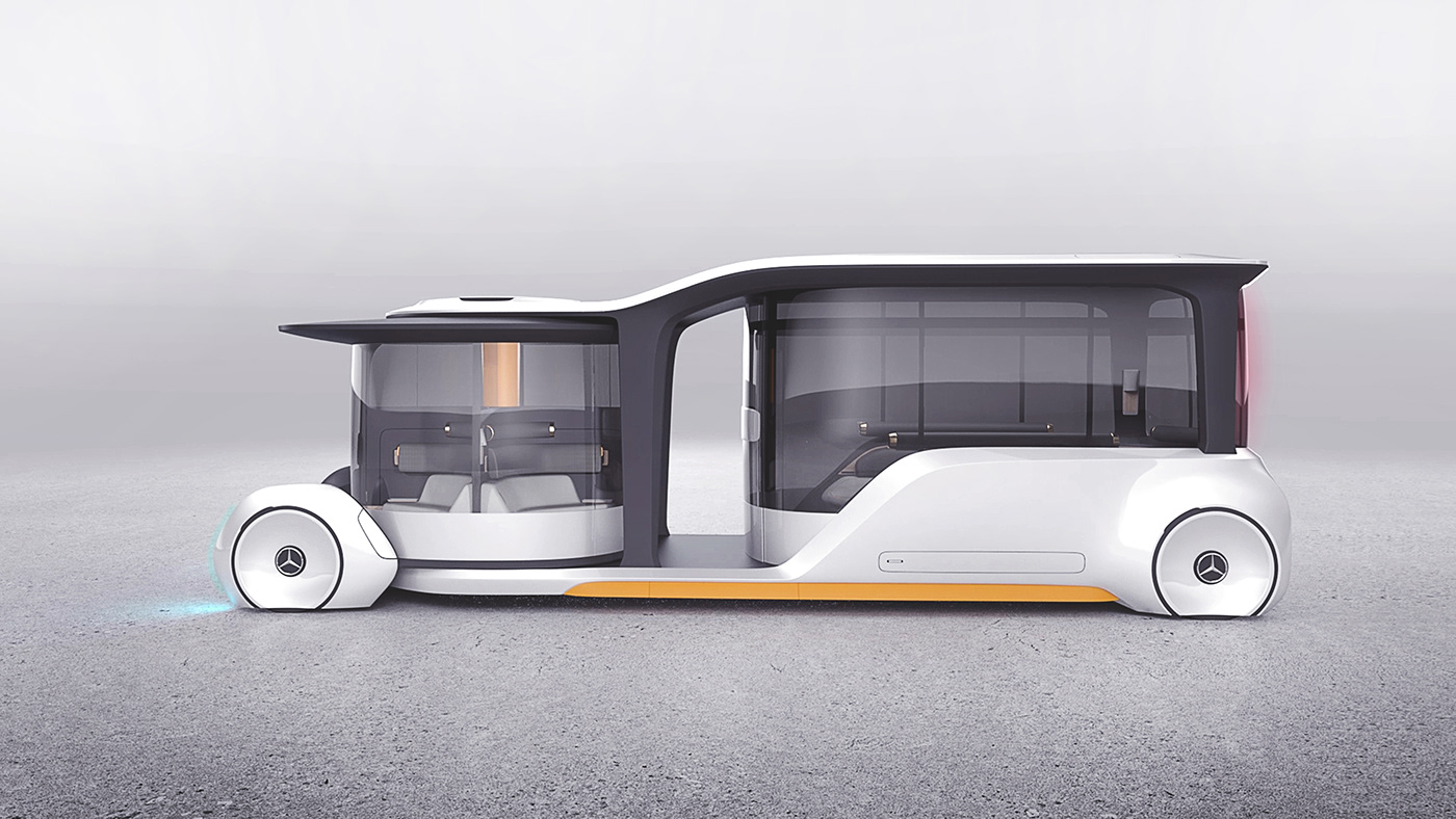 science and technology，innovate，fashion，Mercedes-Benz BUS，