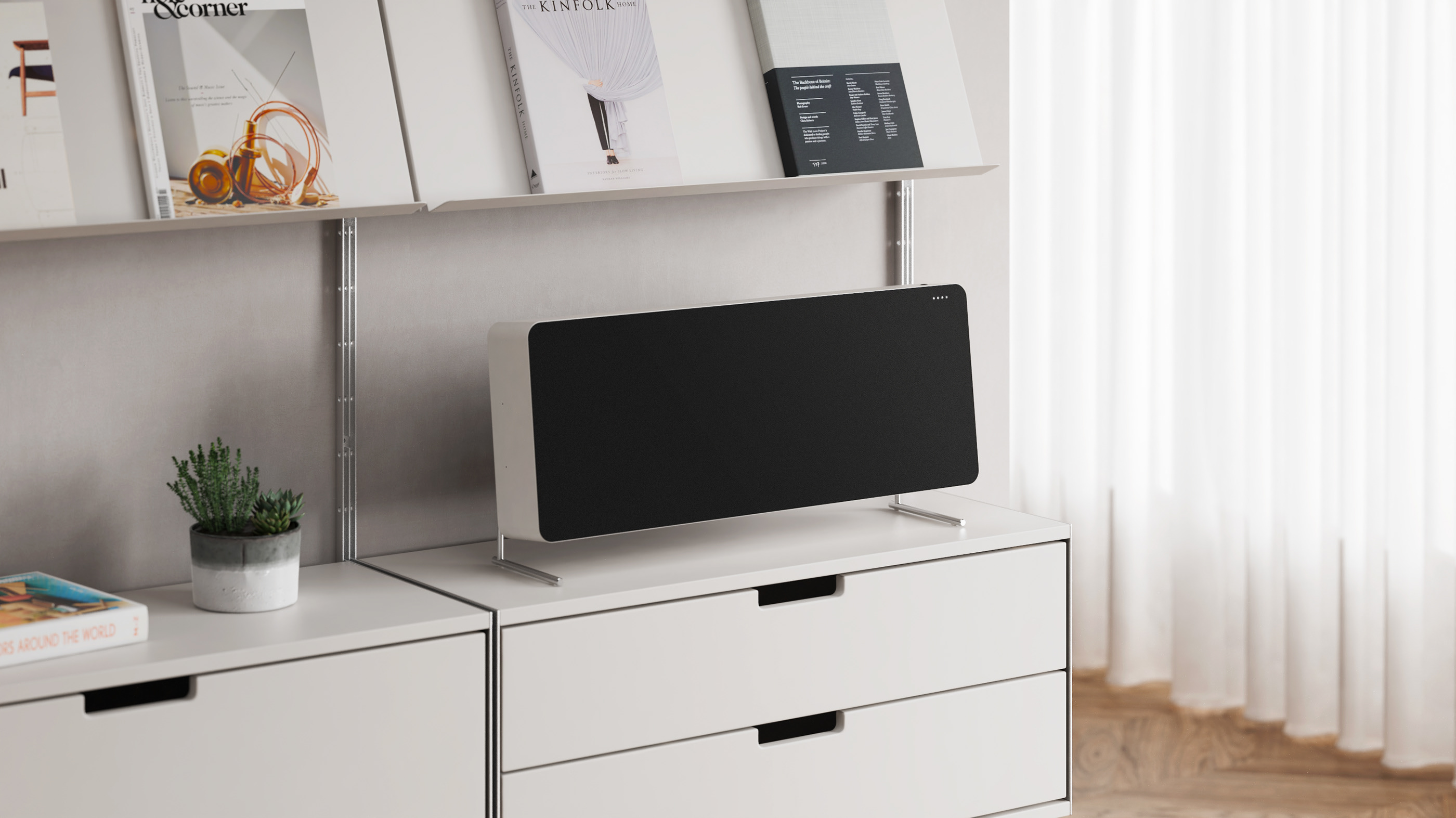 Product rendering，Visual design，Braun speaker，Scene rendering，