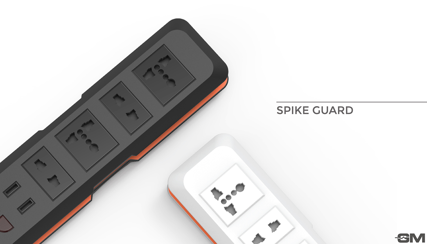 spikeguard家用插线板设计
