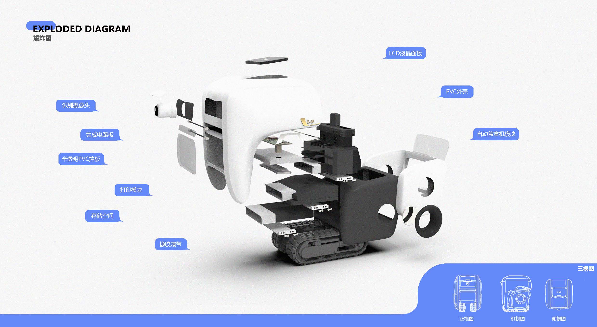 Student works; Portfolio; Industrial design; Robot design，