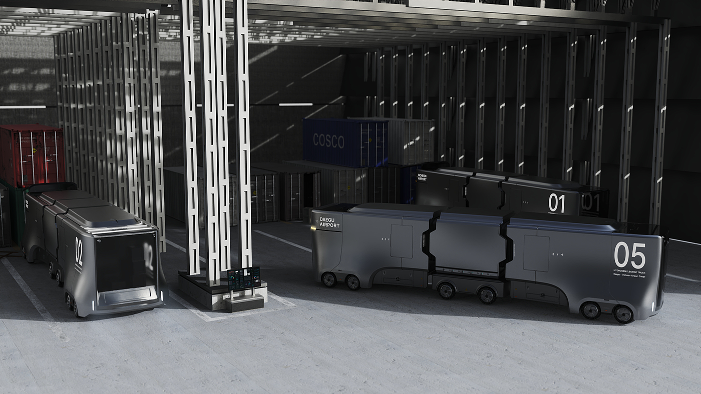 concept，Design，truck，Hydrogen energy，