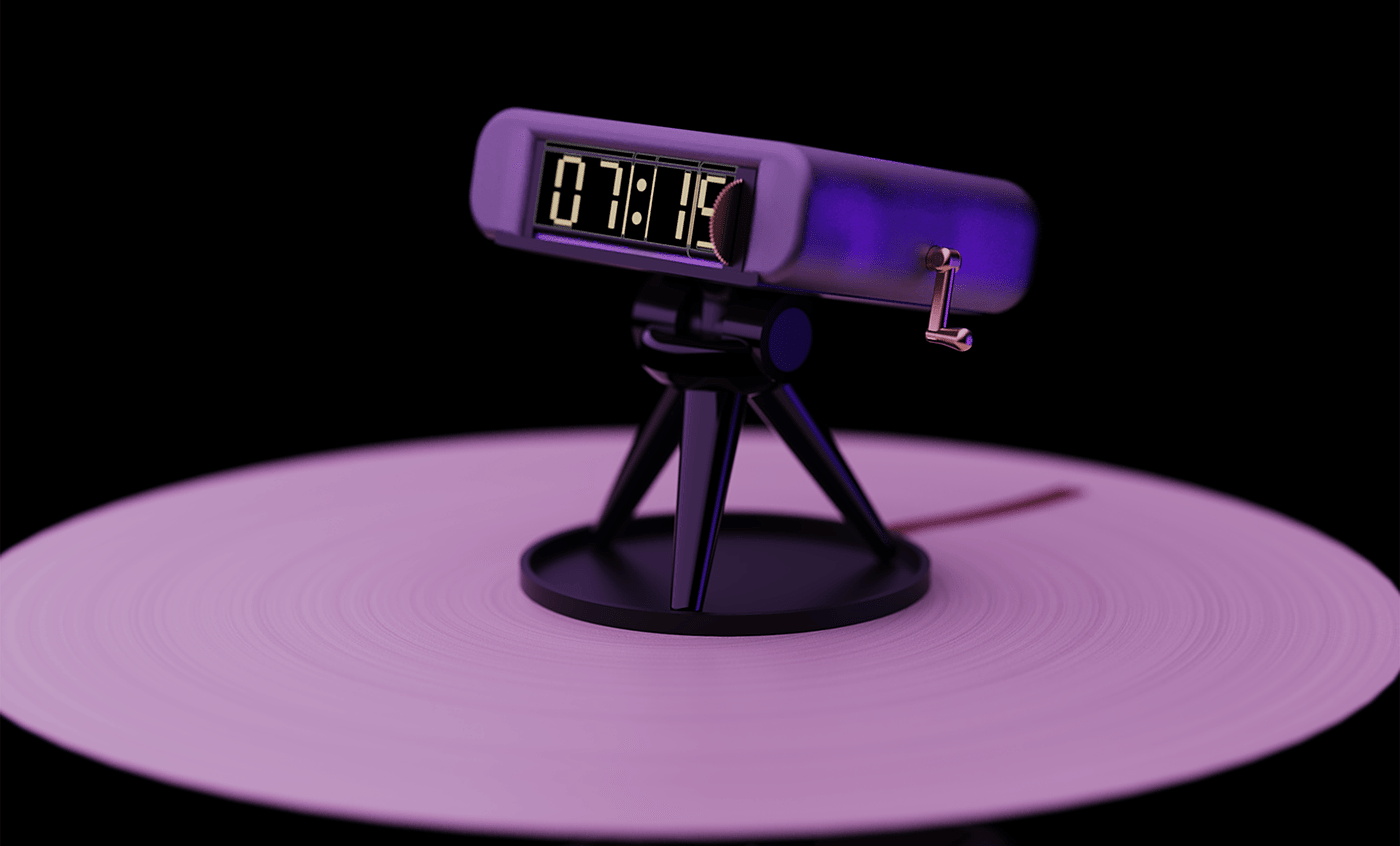 Clock 01，闹钟，设计，放映，