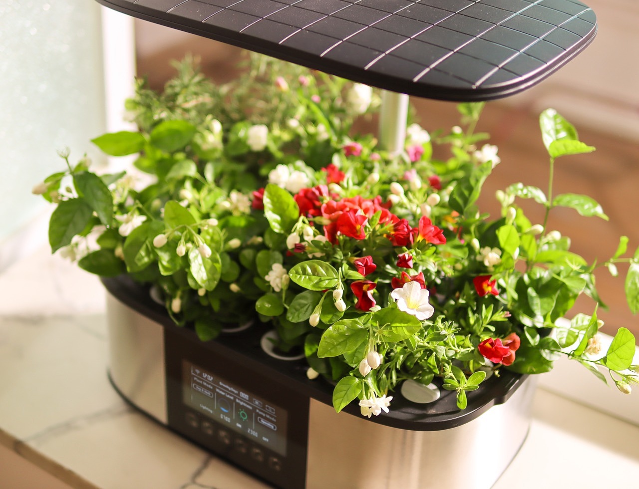 Hydroponic culture，Automatic circulation pump，Solar LED，fully automatic，