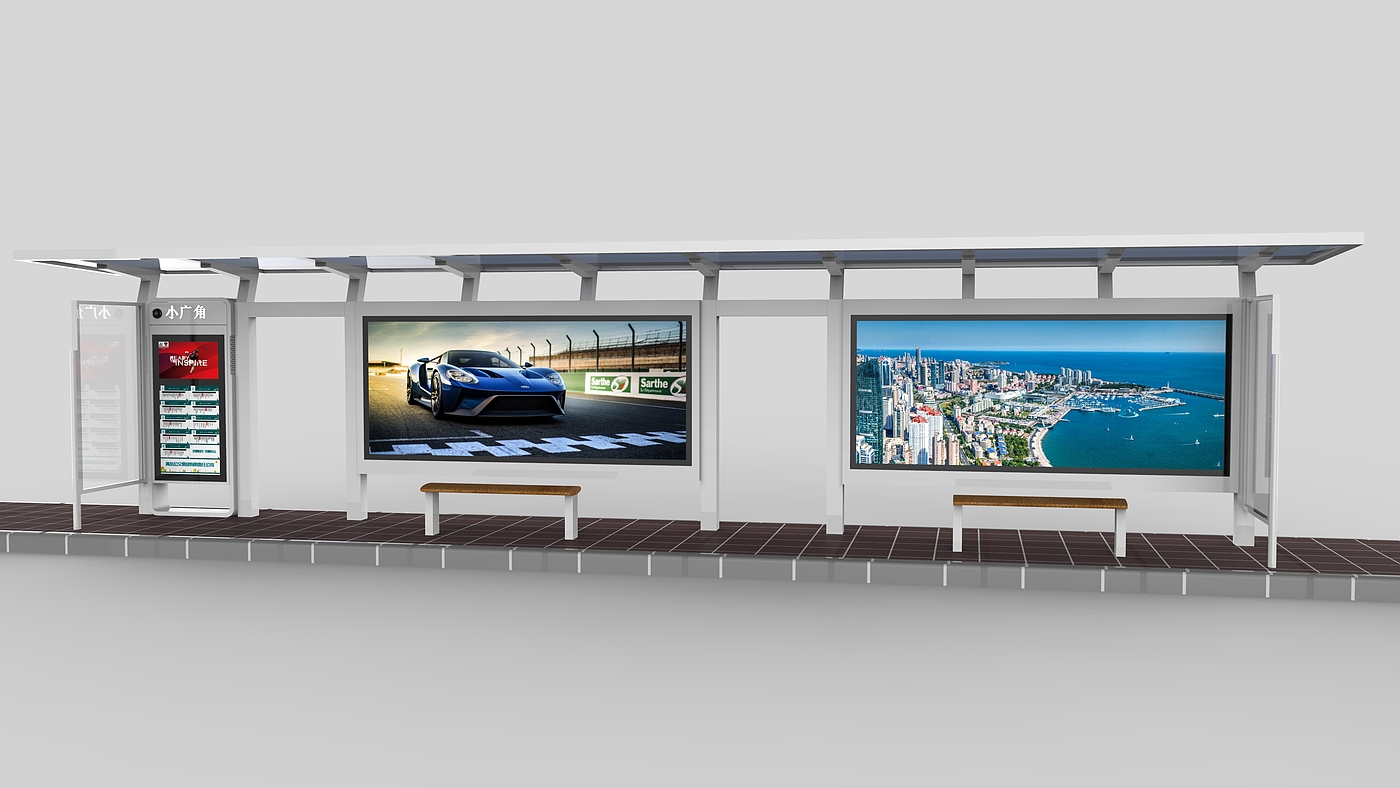 Outdoor advertising machine，Electronic bus stop sign，Shelter，