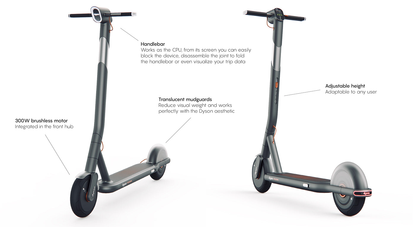 Design，Minimalist，Electric，Skateboarding bicycle，