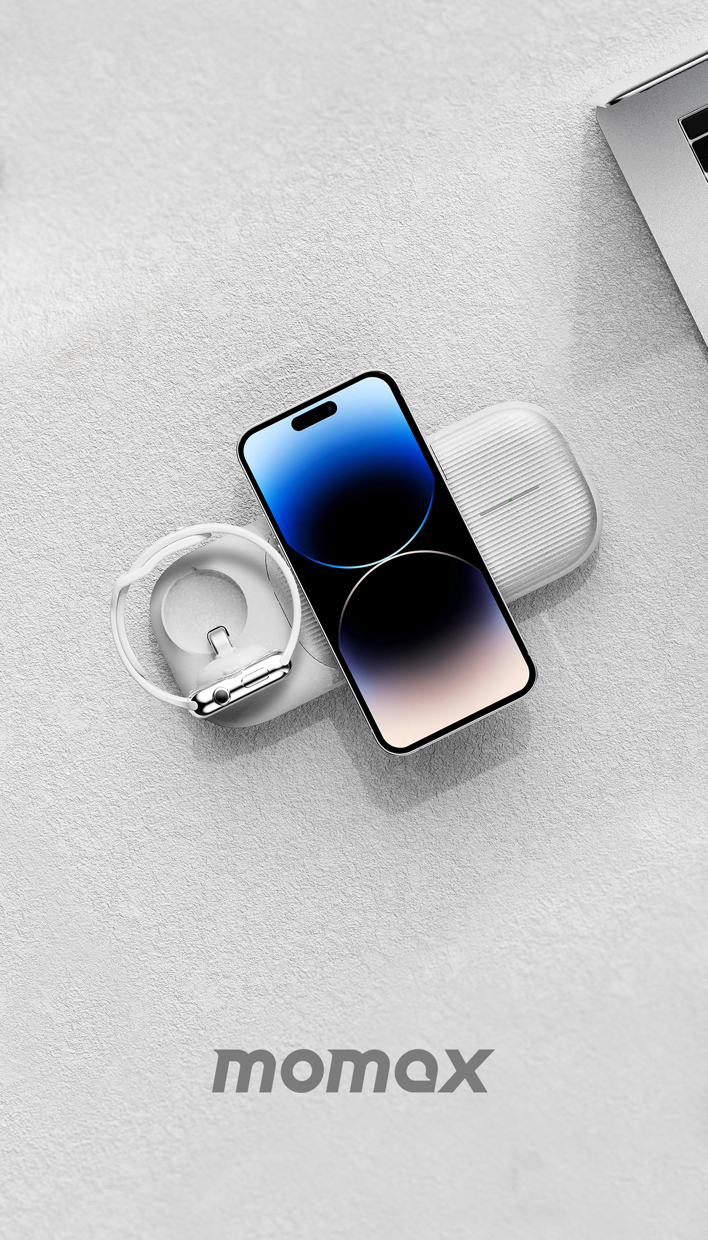 Wireless charging，Three in one，iwatch，iphone，airpods，AirPods Max，apple，Airpods Pro，