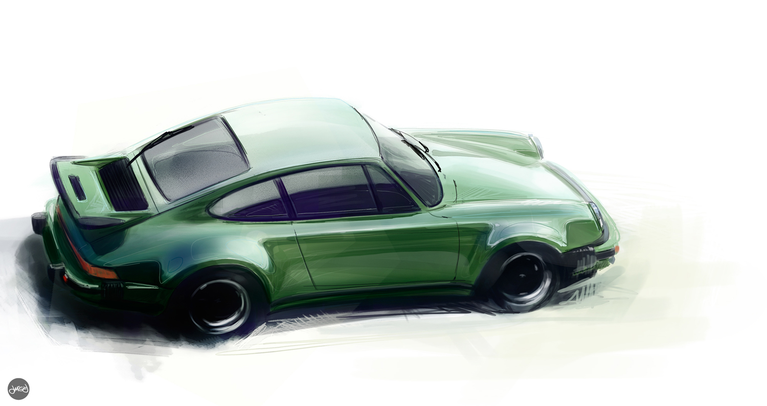 Hand drawn car，industrial design，Hand drawing technique，