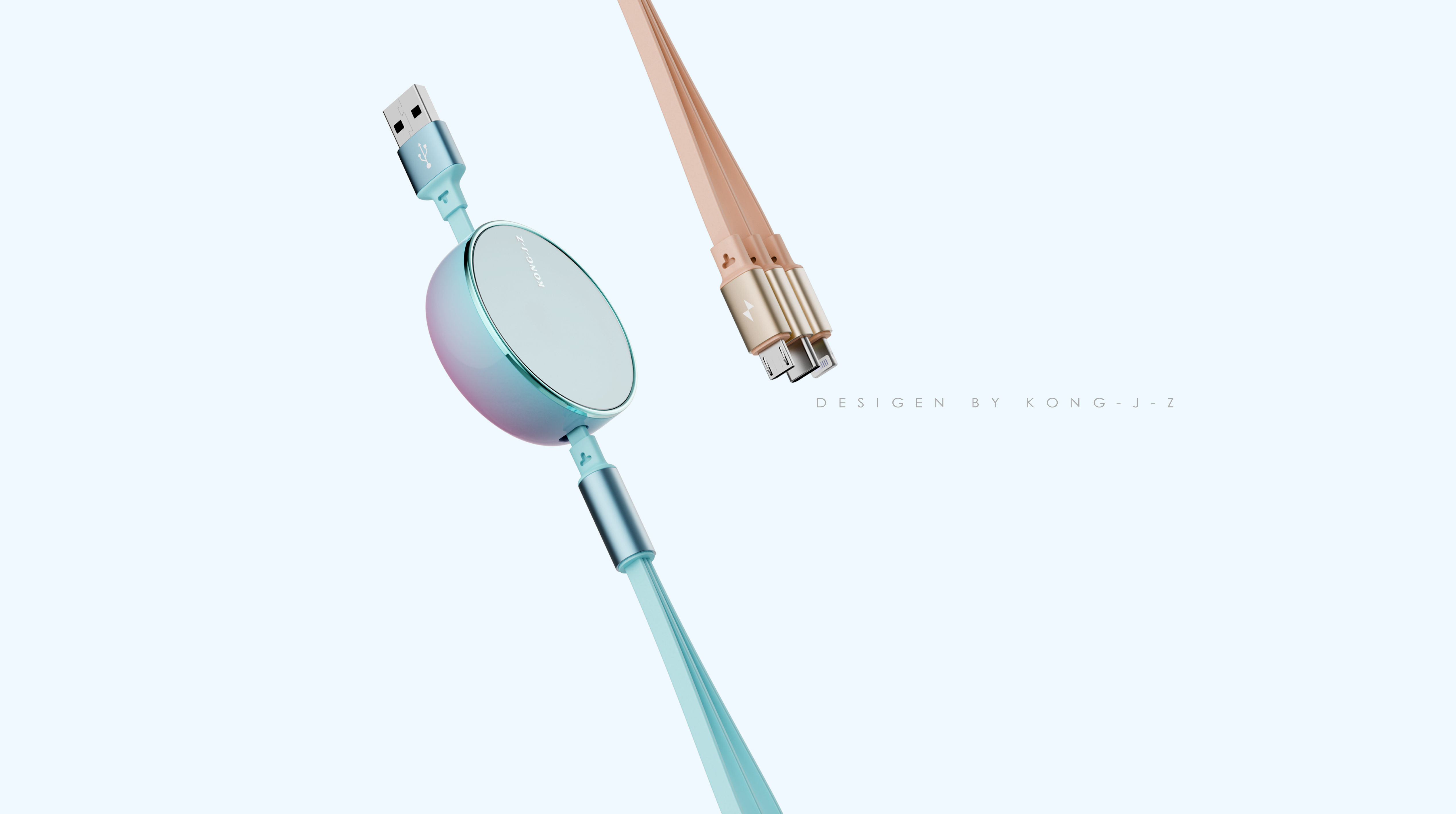 One to three data lines，100w data cable，