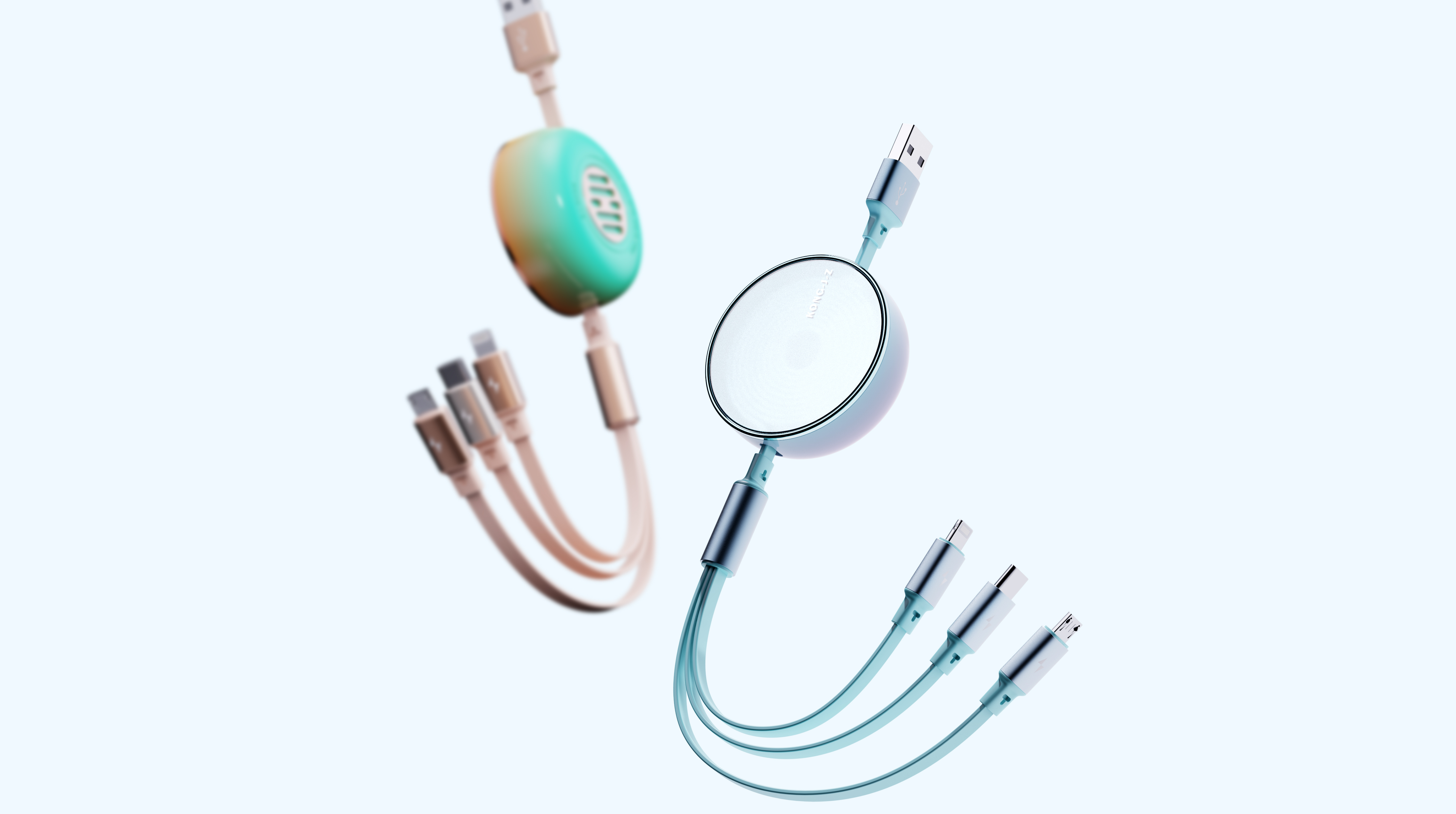 One to three data lines，100w data cable，