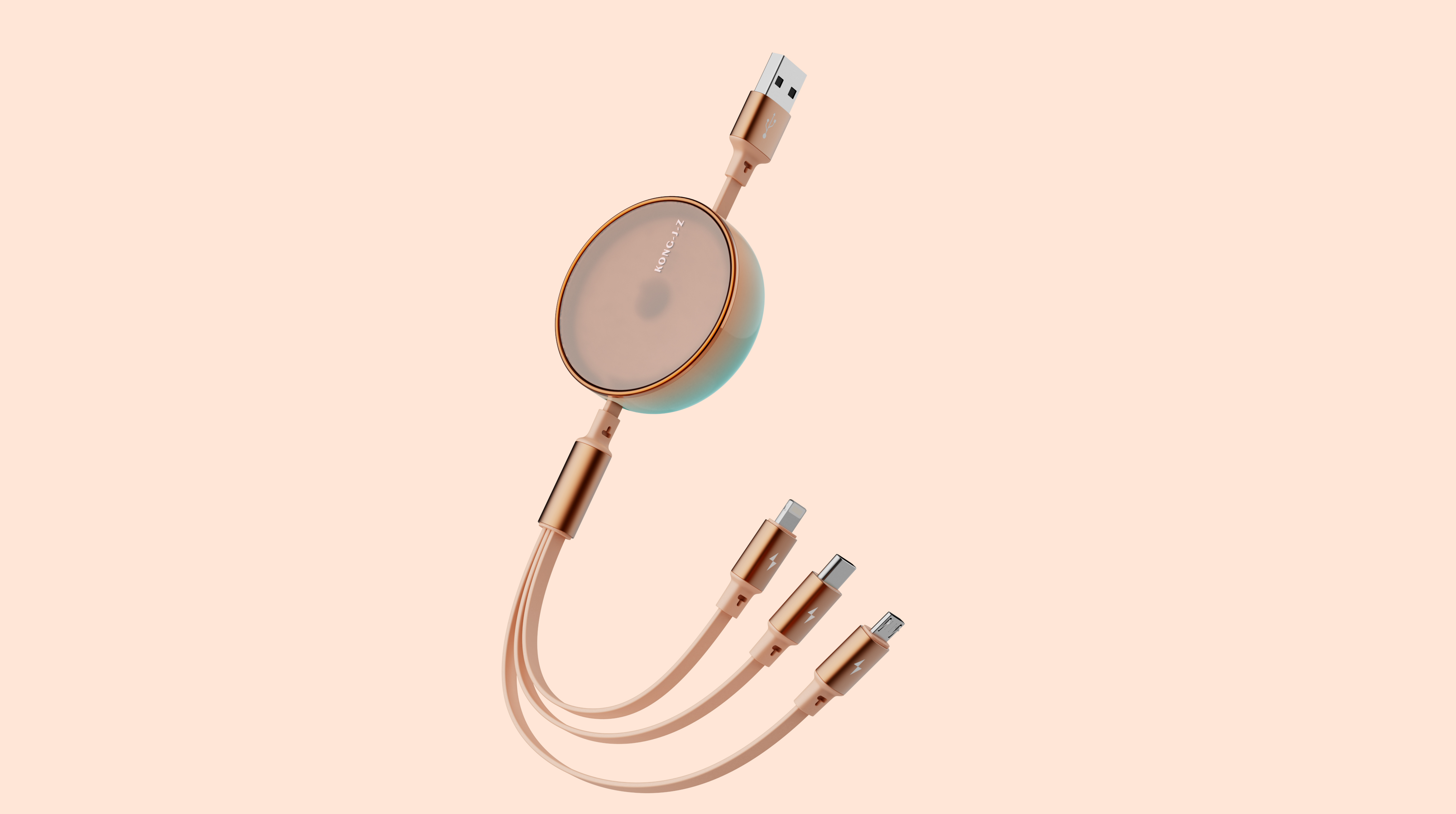 One to three data lines，100w data cable，