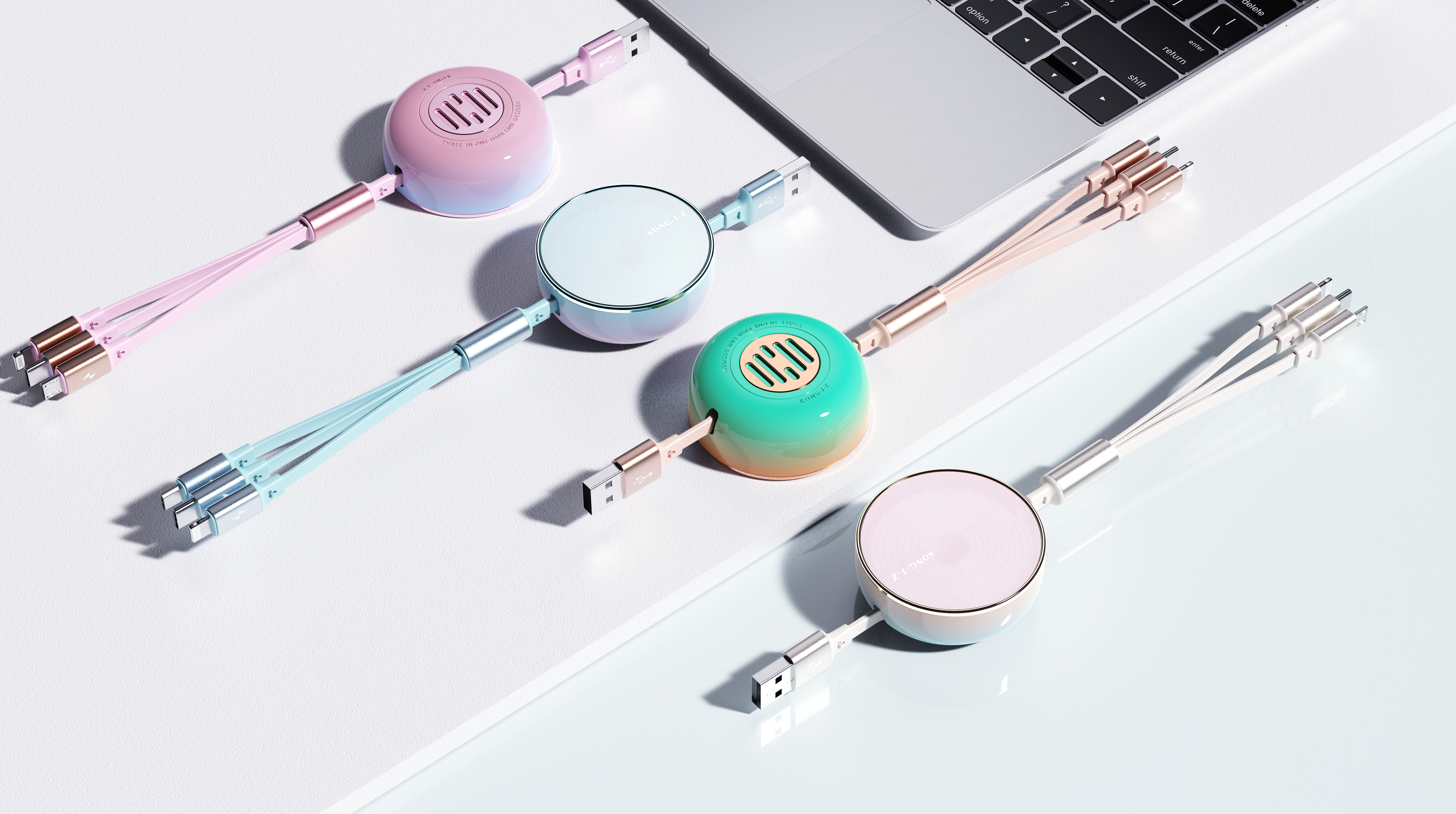 One to three data lines，100w data cable，