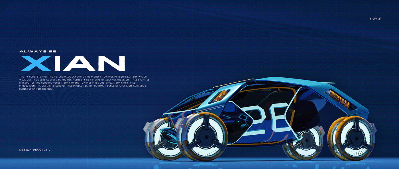 automobile，vehicle，conceptual design，XIAN，Show unique and fascinating charm，
