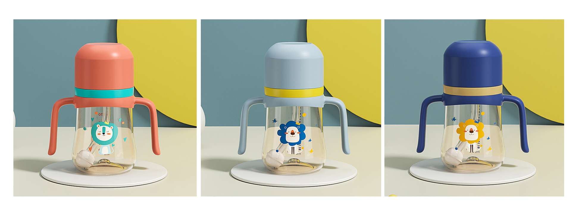 Children's water cup，feeding bottle，Maternal and infant products，baby Trainer Cup，