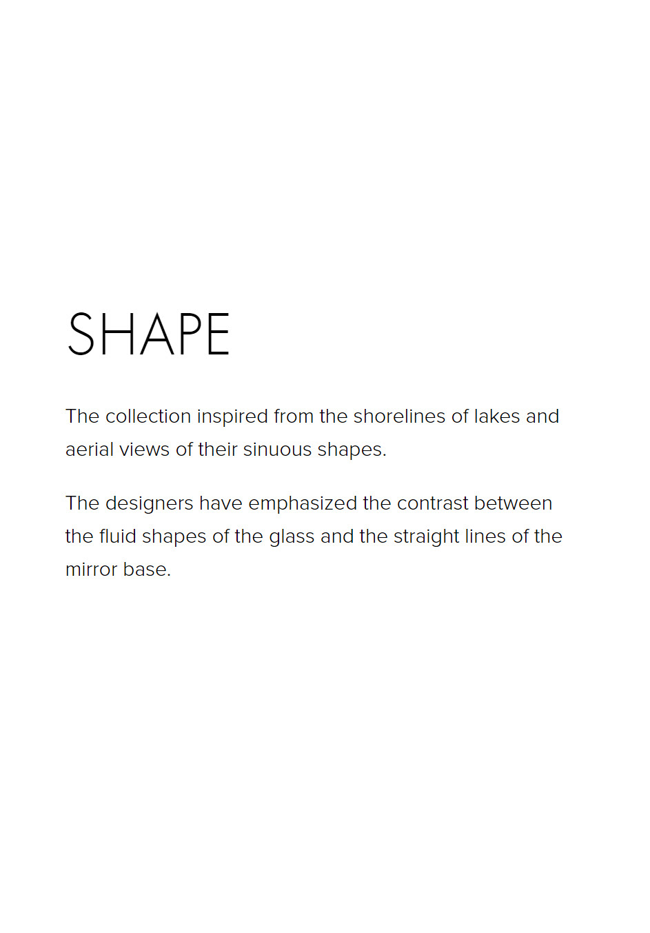 NOOM home，Lakes，natural，Sculpture Mirror Series，product design，