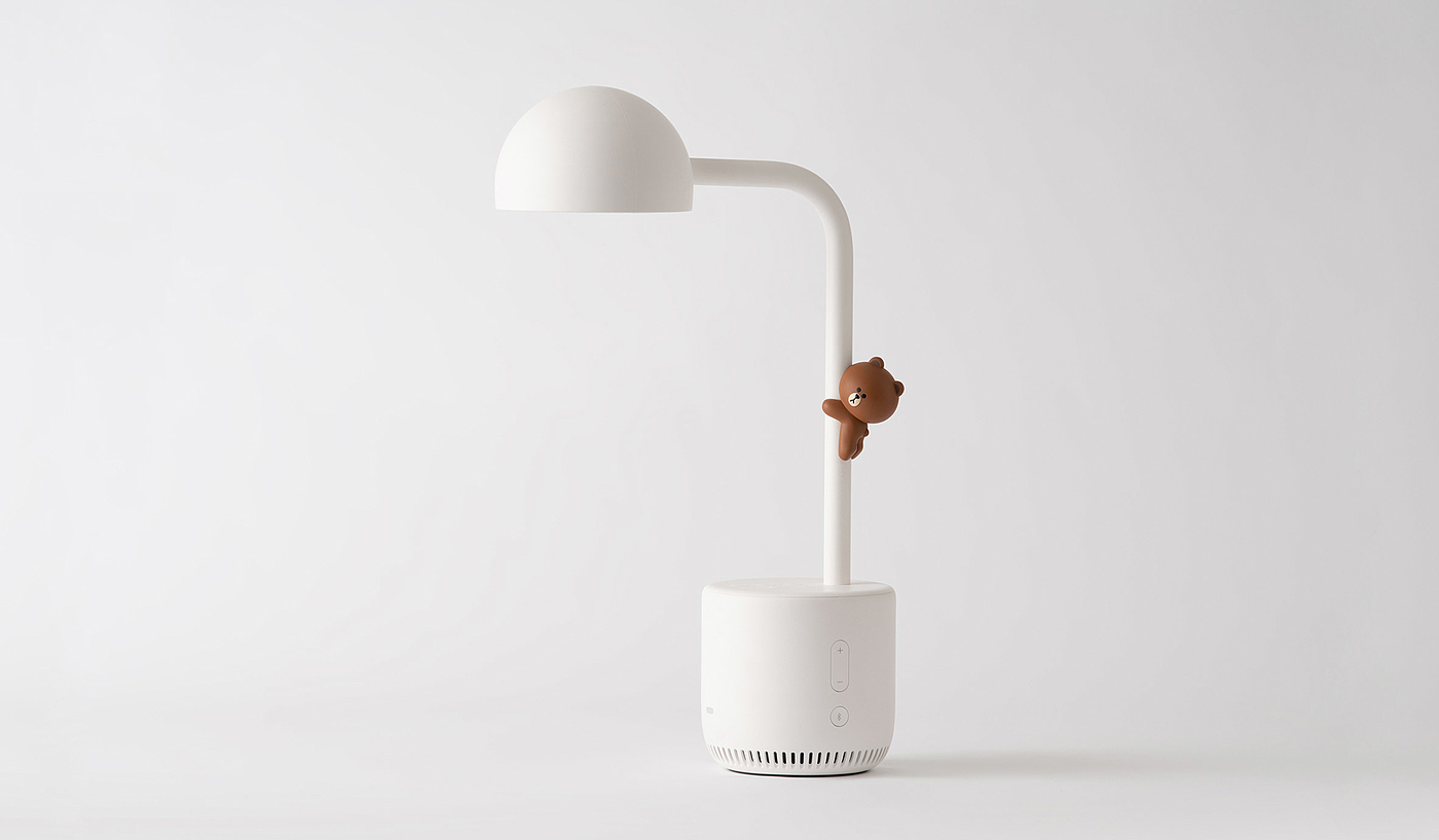 CLOVA Lamp，Artificial intelligence lamp，Intelligent reading lamp，product design，Thinking ability，attention，creative ability，camera，
